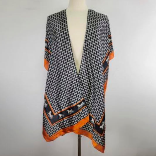 Multi Print Silky Scarf And Shawl - ThingsWeUseAndLove 