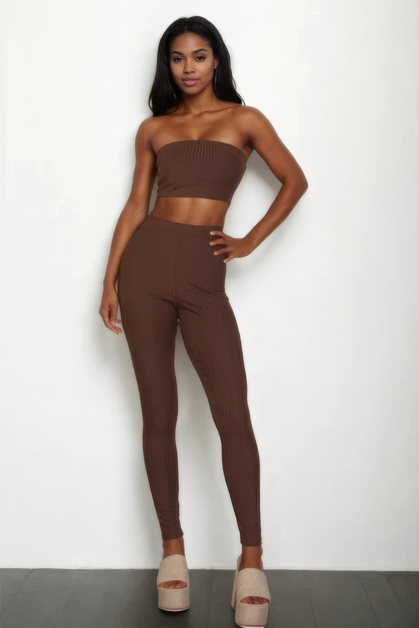 Ribbed Tube Top & Leggings Set - ThingsWeUseAndLove 