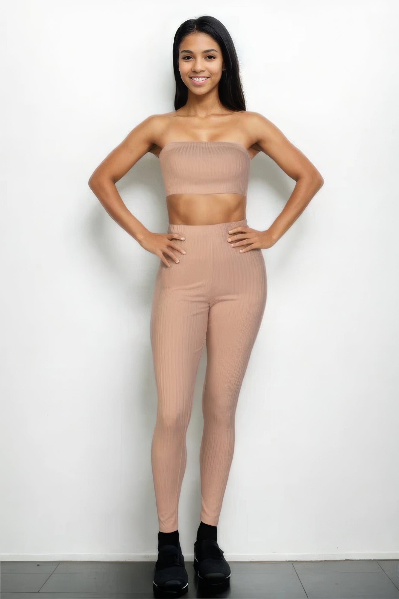 Ribbed Tube Top & Leggings Set - ThingsWeUseAndLove 