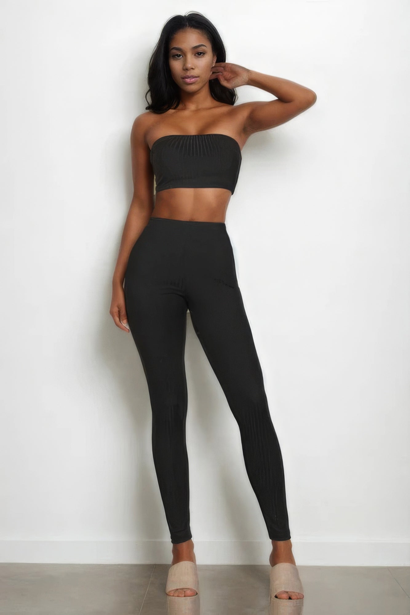 Ribbed Tube Top & Leggings Set - ThingsWeUseAndLove 