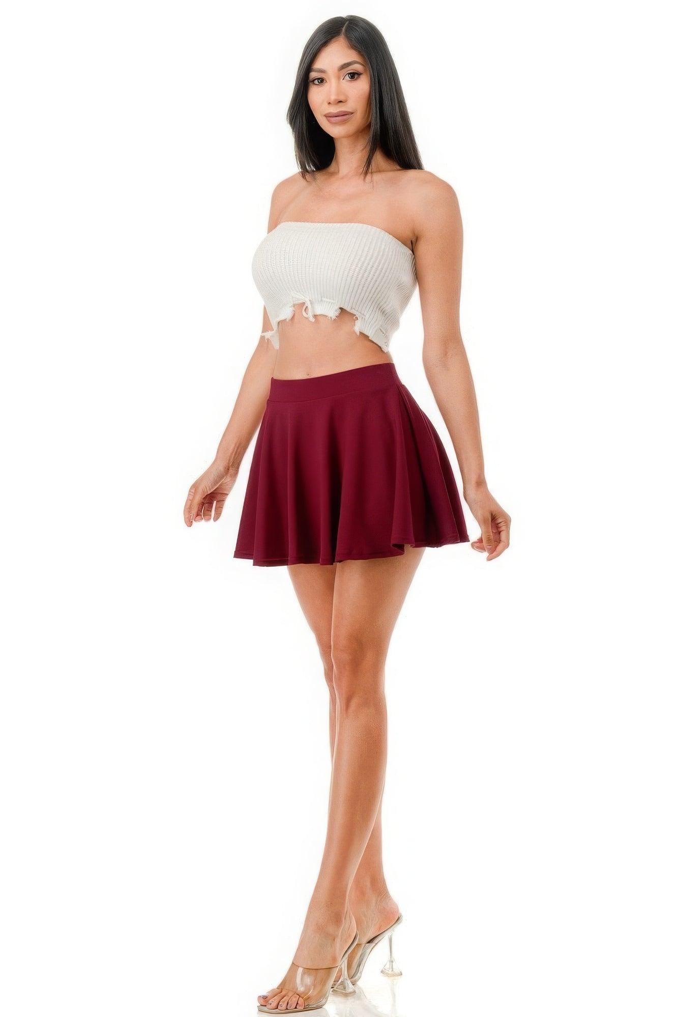 Pleated Mini Skort - ThingsWeUseAndLove 