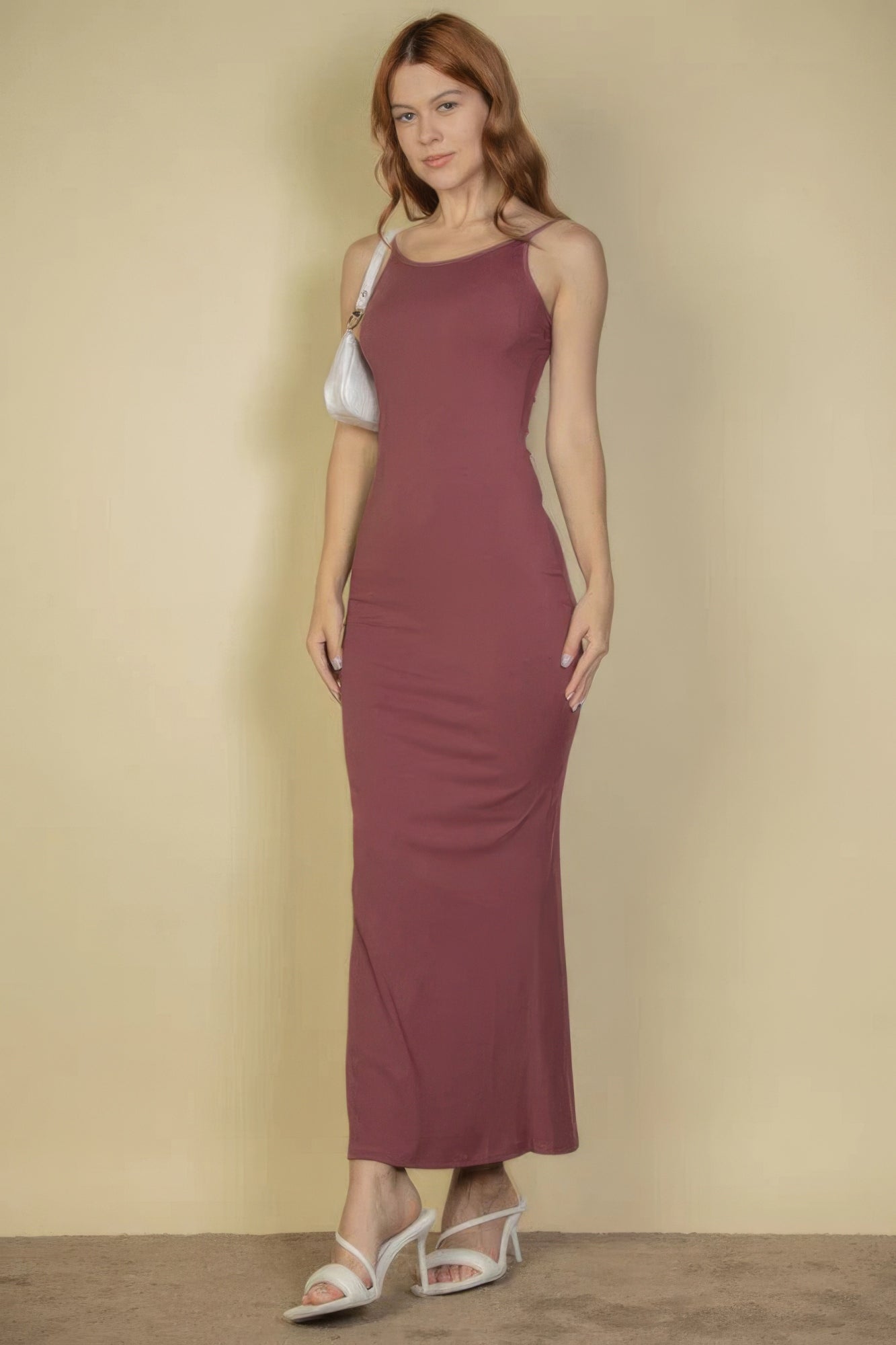 Ribbed Mermaid Hem Camisole Maxi Dress - ThingsWeUseAndLove 