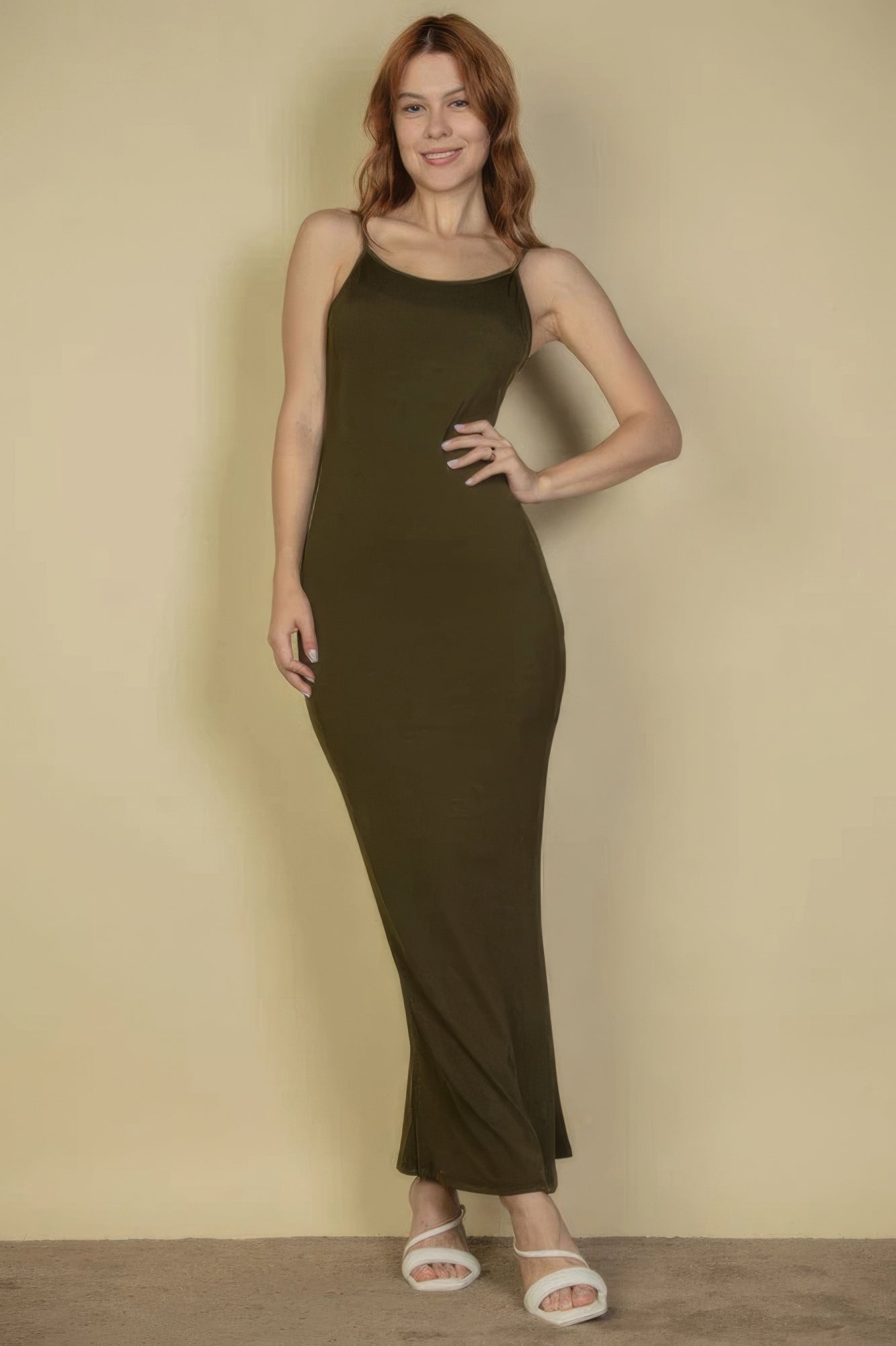 Ribbed Mermaid Hem Camisole Maxi Dress - ThingsWeUseAndLove 