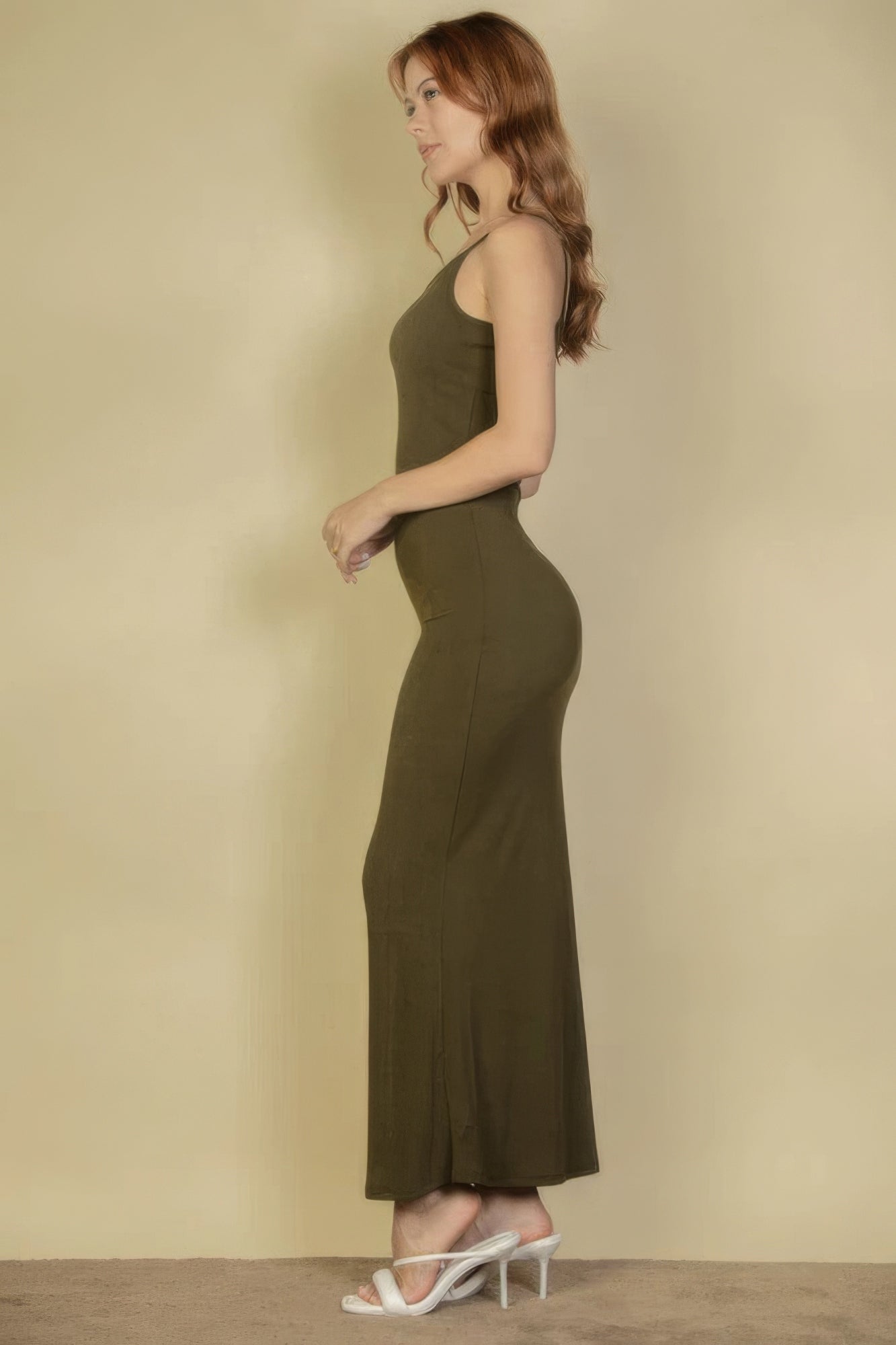 Ribbed Mermaid Hem Camisole Maxi Dress - ThingsWeUseAndLove 