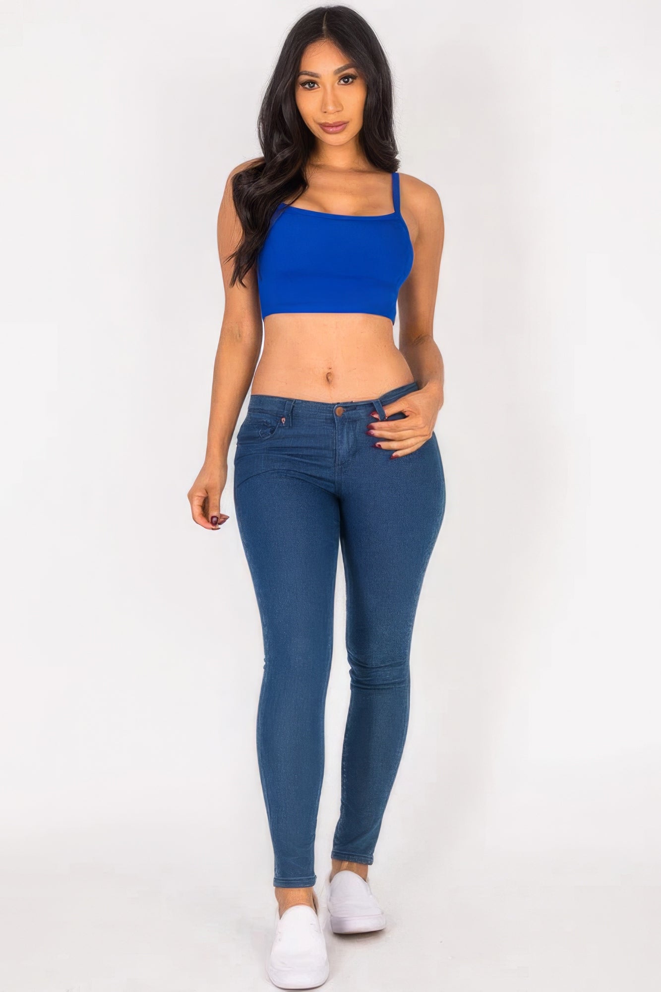 Ribbed Knit Cami Crop Top - ThingsWeUseAndLove 