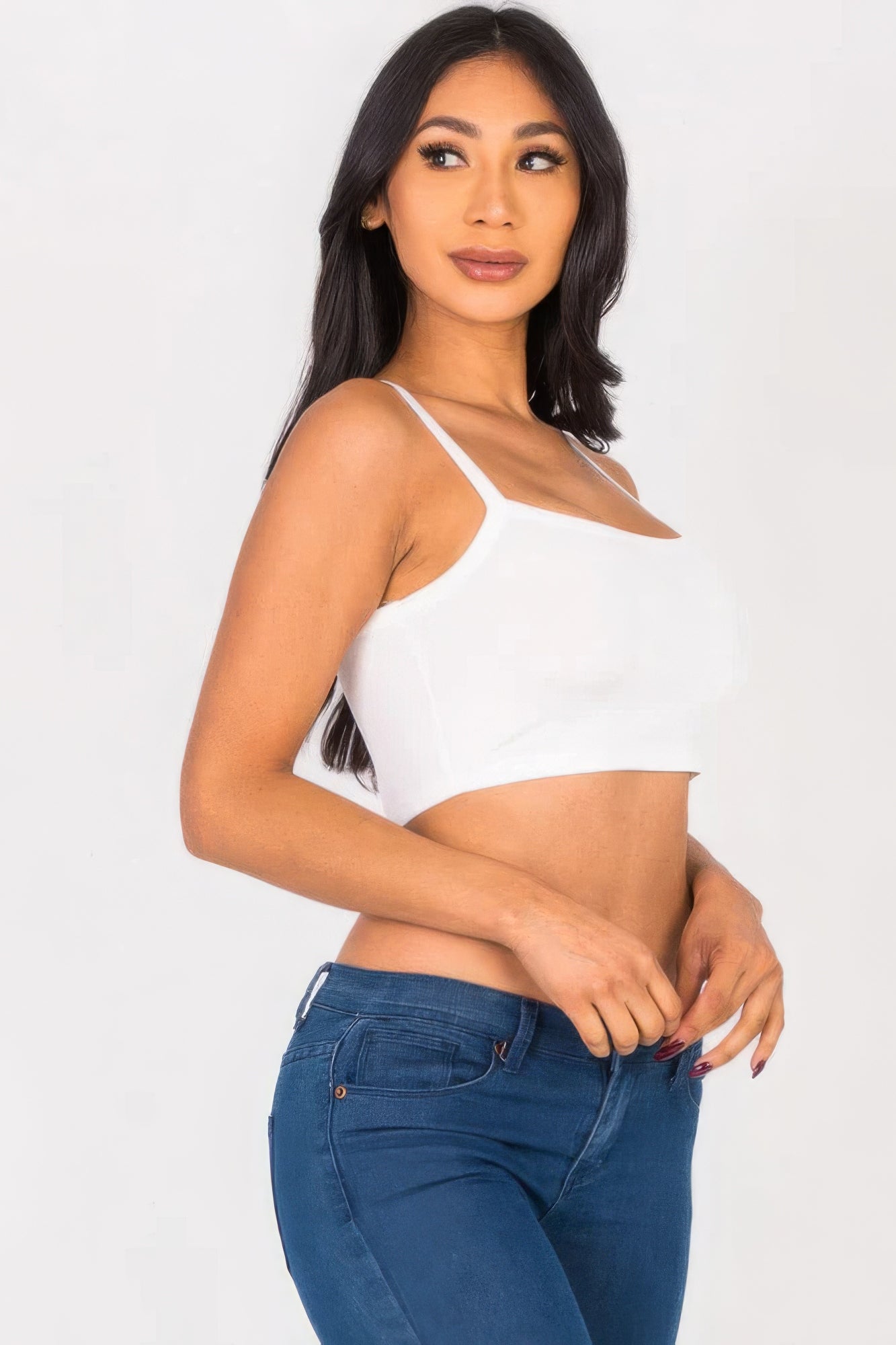 Ribbed Knit Cami Crop Top - ThingsWeUseAndLove 