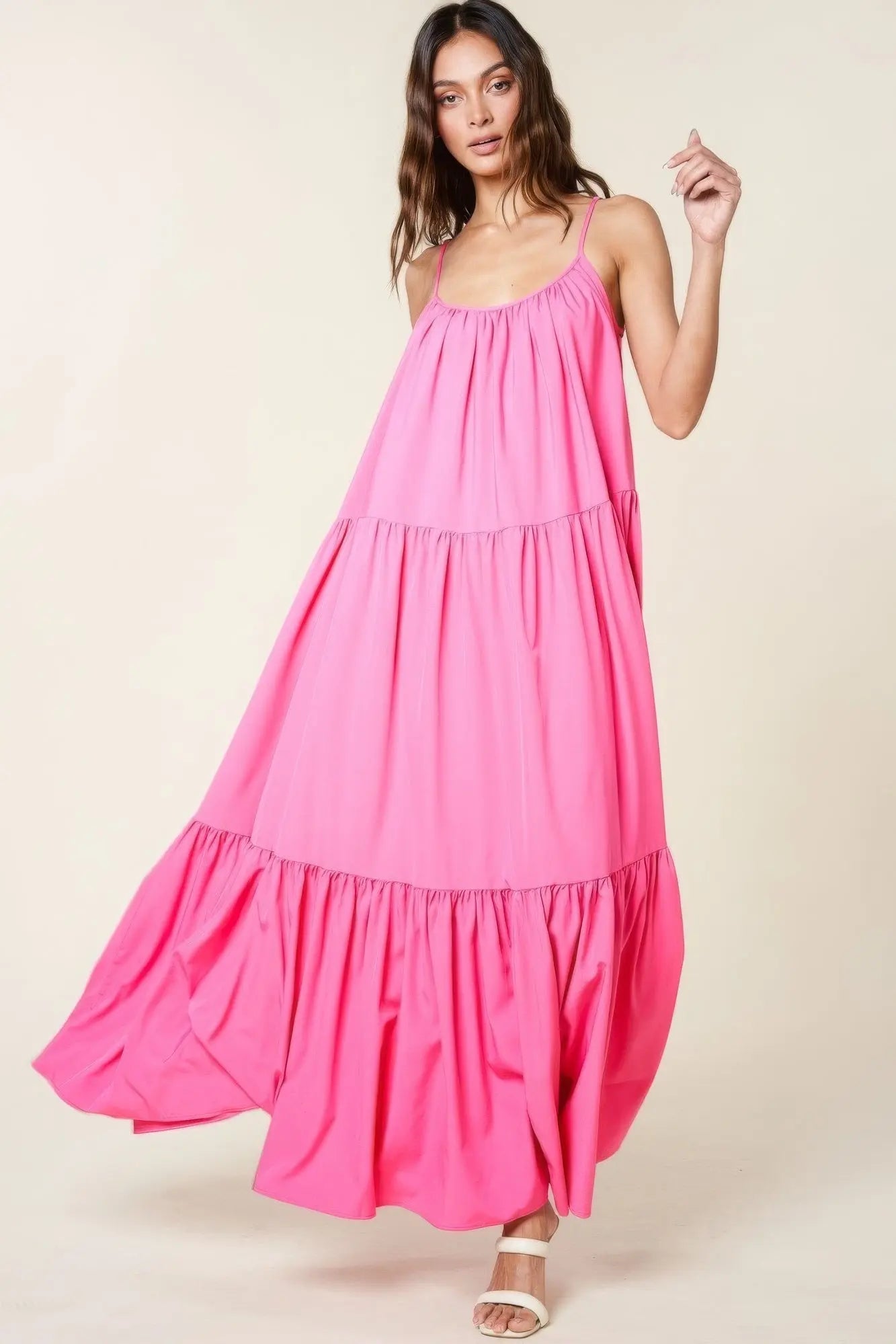 Maxi Sun Dress With Pockets - ThingsWeUseAndLove 