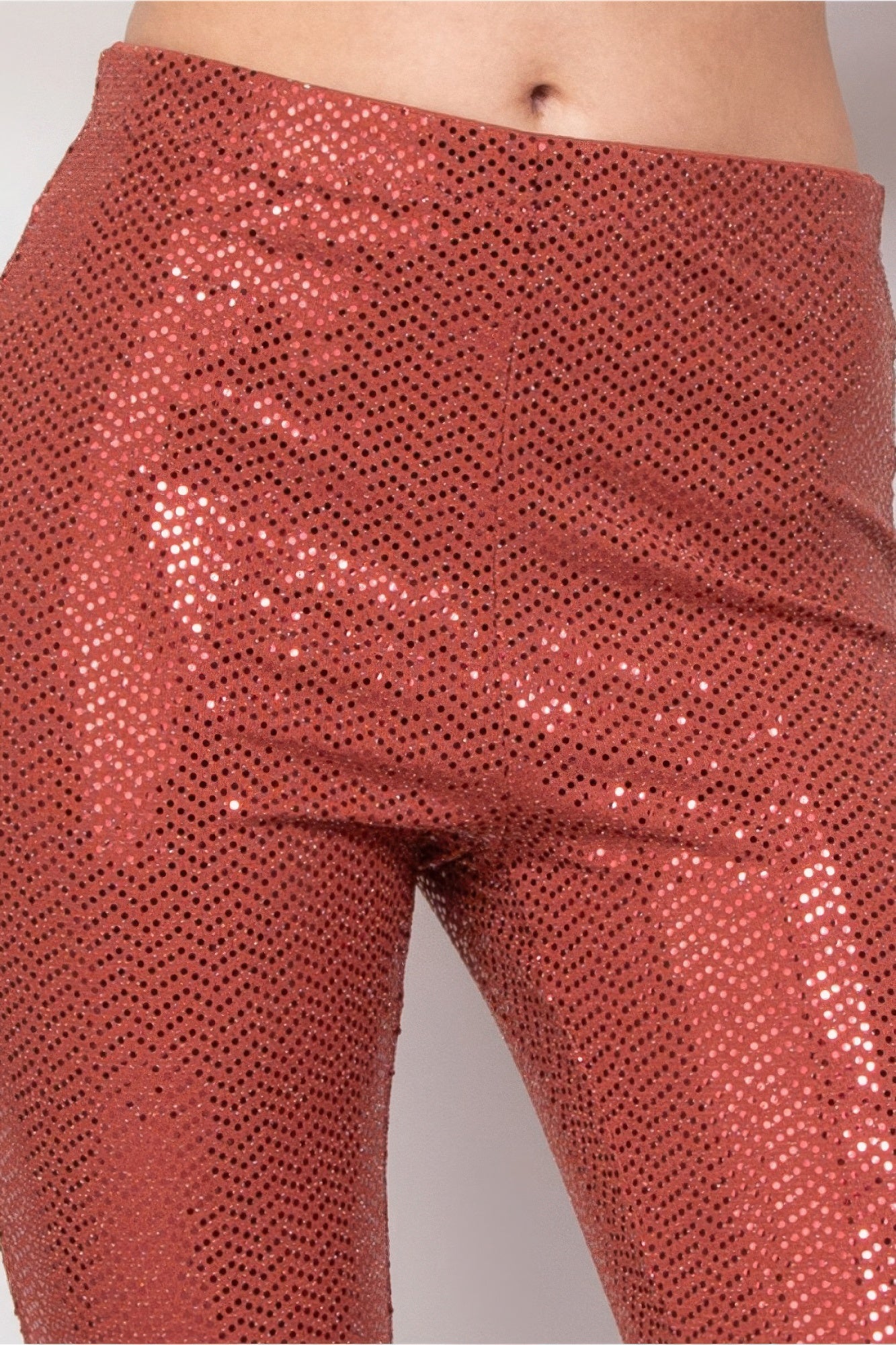 Sequined Fit & Flare Midrise Pants - ThingsWeUseAndLove 