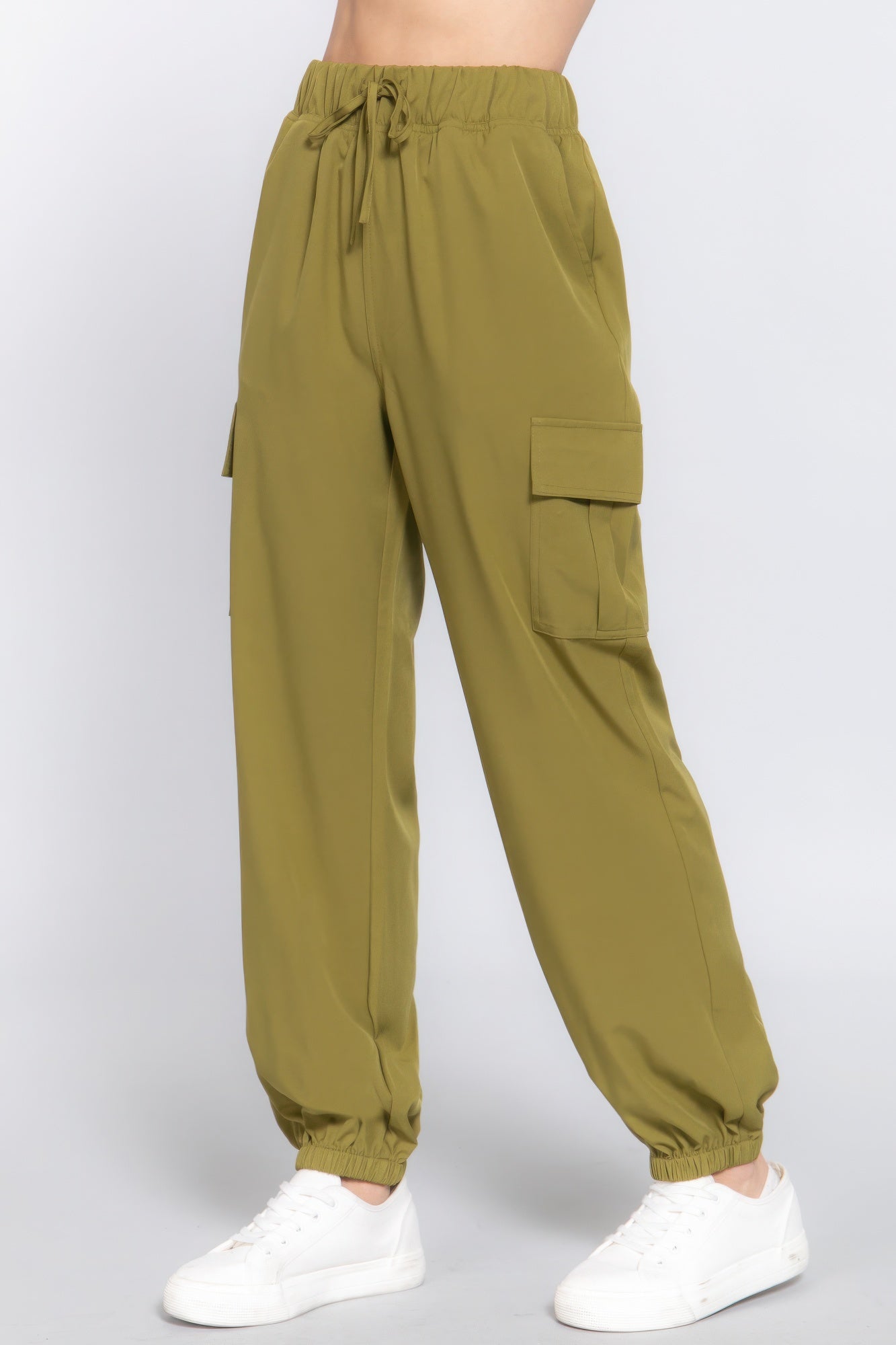 Light Weight Stretch Woven Cargo Jogger Pants - ThingsWeUseAndLove 