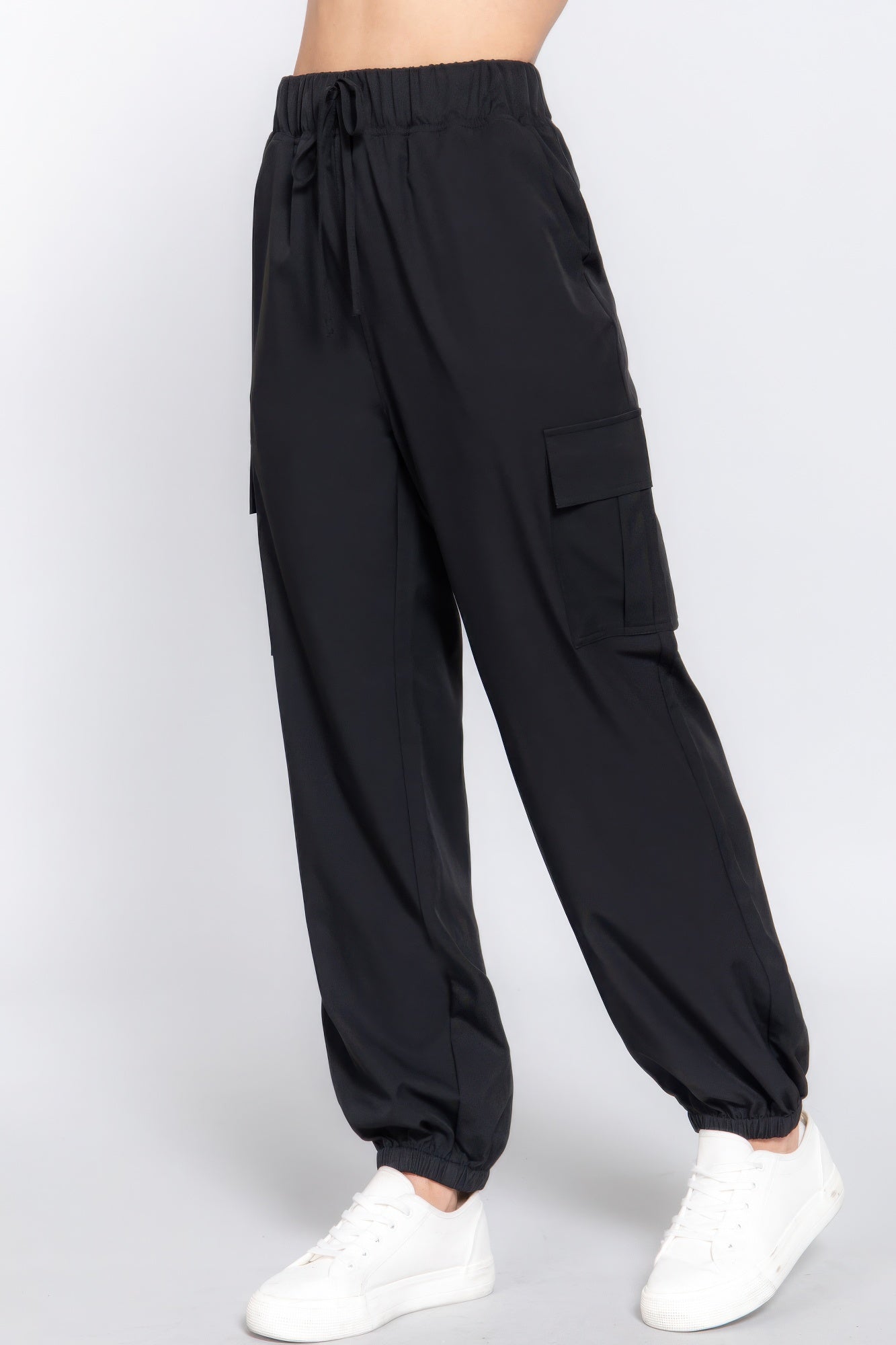 Light Weight Stretch Woven Cargo Jogger Pants - ThingsWeUseAndLove 