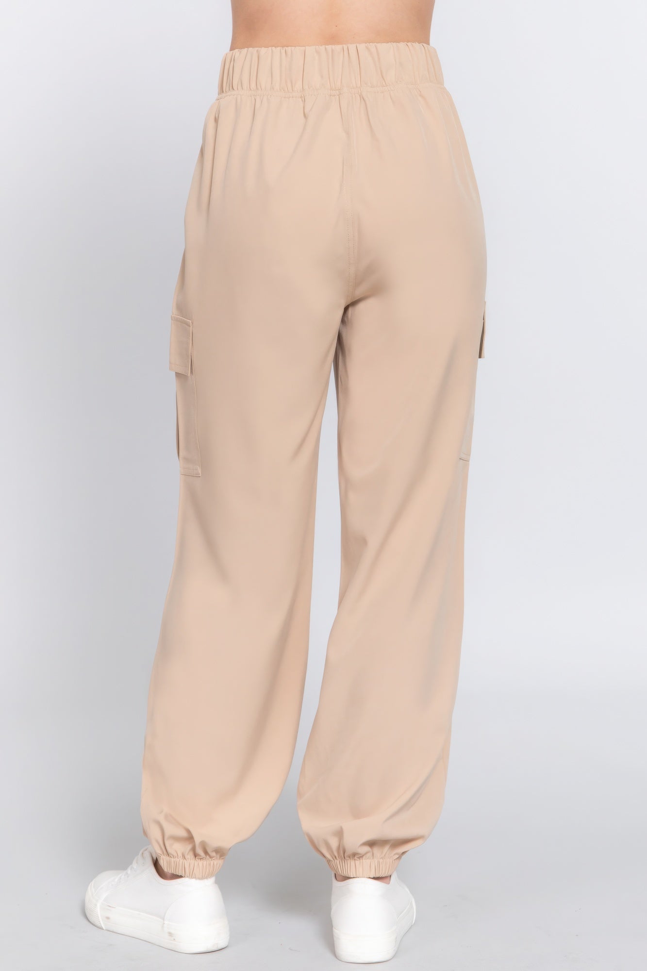 Light Weight Stretch Woven Cargo Jogger Pants - ThingsWeUseAndLove 