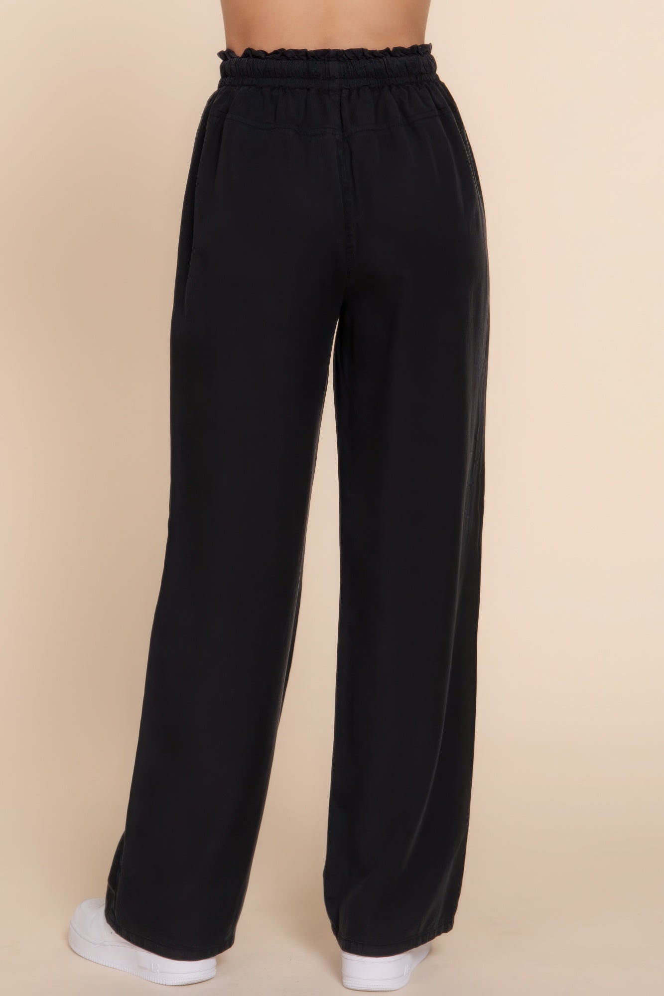 Elastic Waist Tencel Long Pants - ThingsWeUseAndLove 