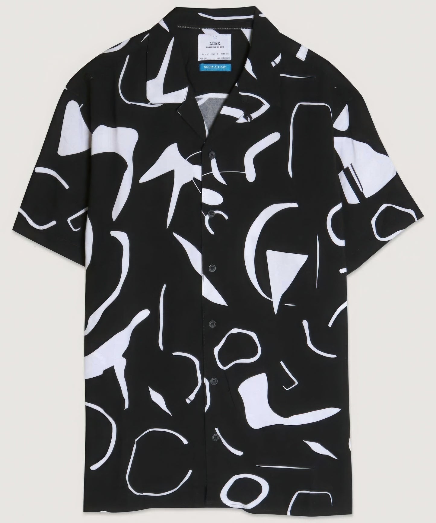 Black and White Shapes Shirt - ThingsWeUseAndLove 