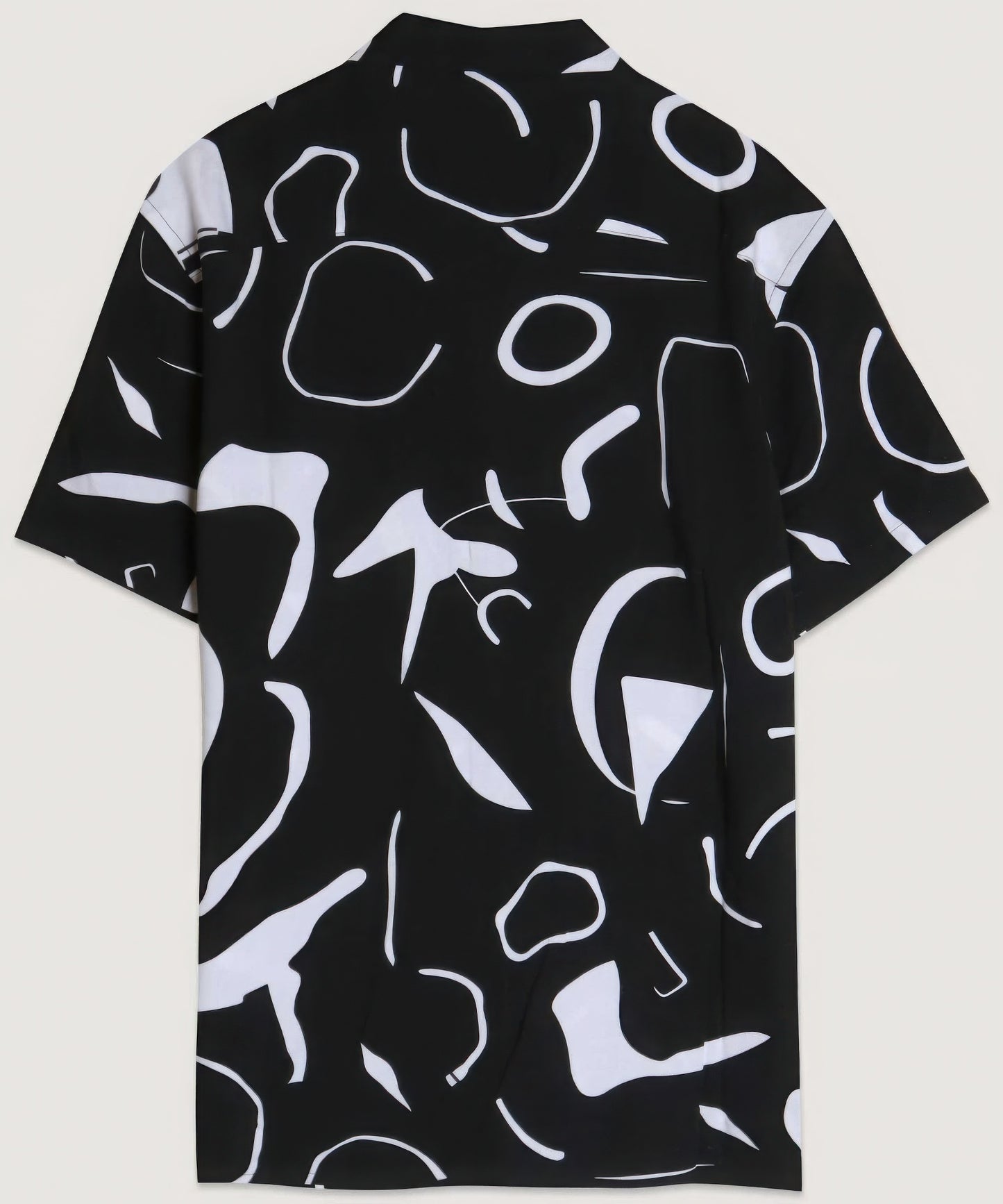 Black and White Shapes Shirt - ThingsWeUseAndLove 