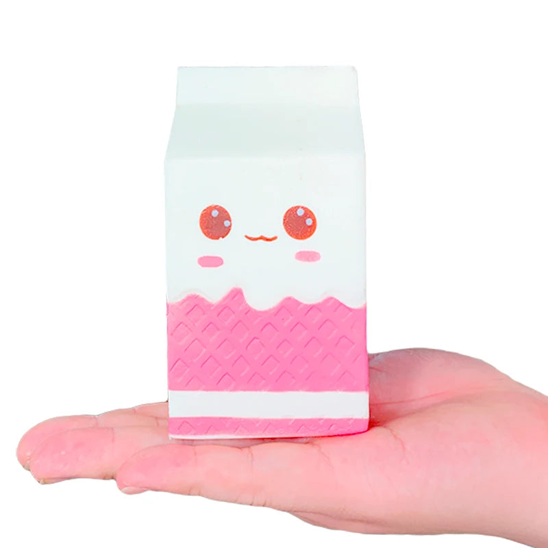 4.8-Inch Kawaii Squishy Milk Bag Carton - Slow Rising, Scented, and Decompression Toy - ThingsWeUseAndLove 