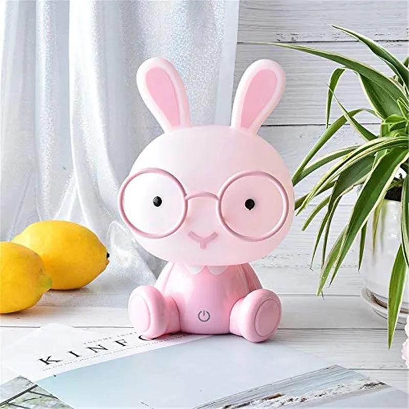 LED Night Light Touch Cartoon Bunny Table Lamp Baby Kids Room Bedside Night Light - ThingsWeUseAndLove 