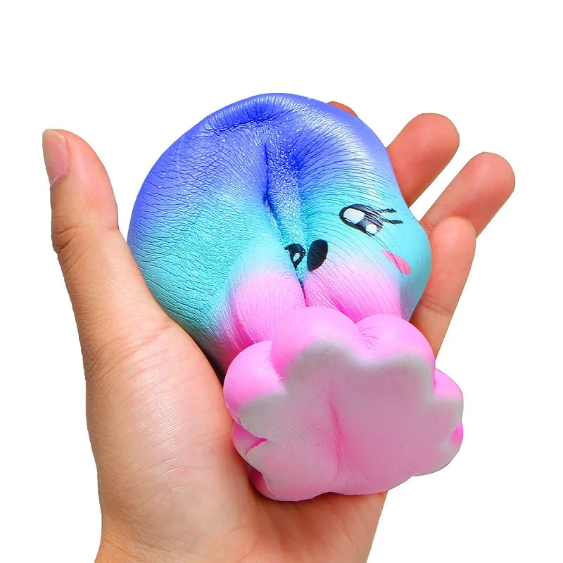 Kawaii Galaxy Octopus Squishy - Super Jumbo, Slow Rising, Cream-Scented Stress Reliever - ThingsWeUseAndLove 