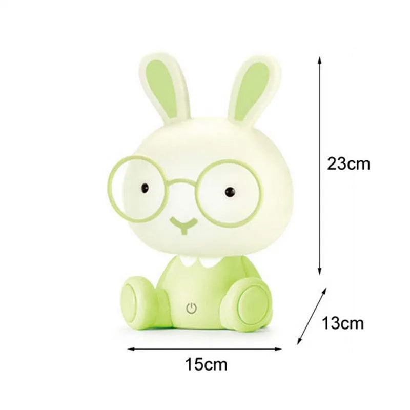 LED Night Light Touch Cartoon Bunny Table Lamp Baby Kids Room Bedside Night Light - ThingsWeUseAndLove 