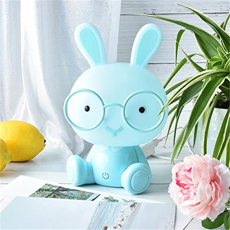 LED Night Light Touch Cartoon Bunny Table Lamp Baby Kids Room Bedside Night Light - ThingsWeUseAndLove 