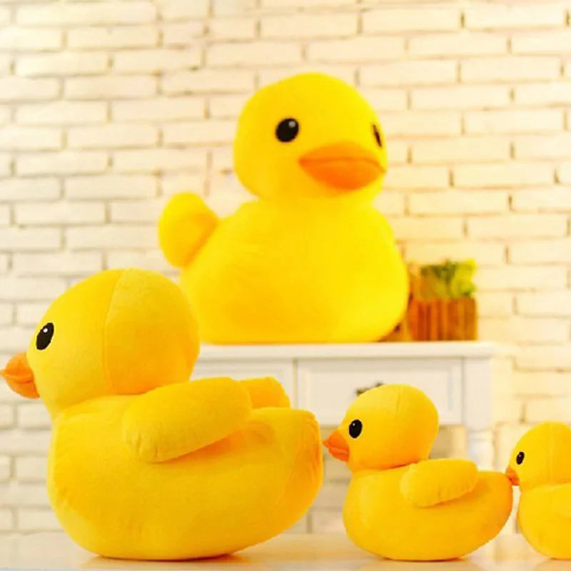 Yellow Duck Stuffed Plush Pillow Animal Dolls Super Soft Huggable Toy Gift for Children - ThingsWeUseAndLove 