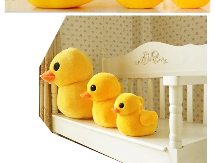 Yellow Duck Stuffed Plush Pillow Animal Dolls Super Soft Huggable Toy Gift for Children - ThingsWeUseAndLove 