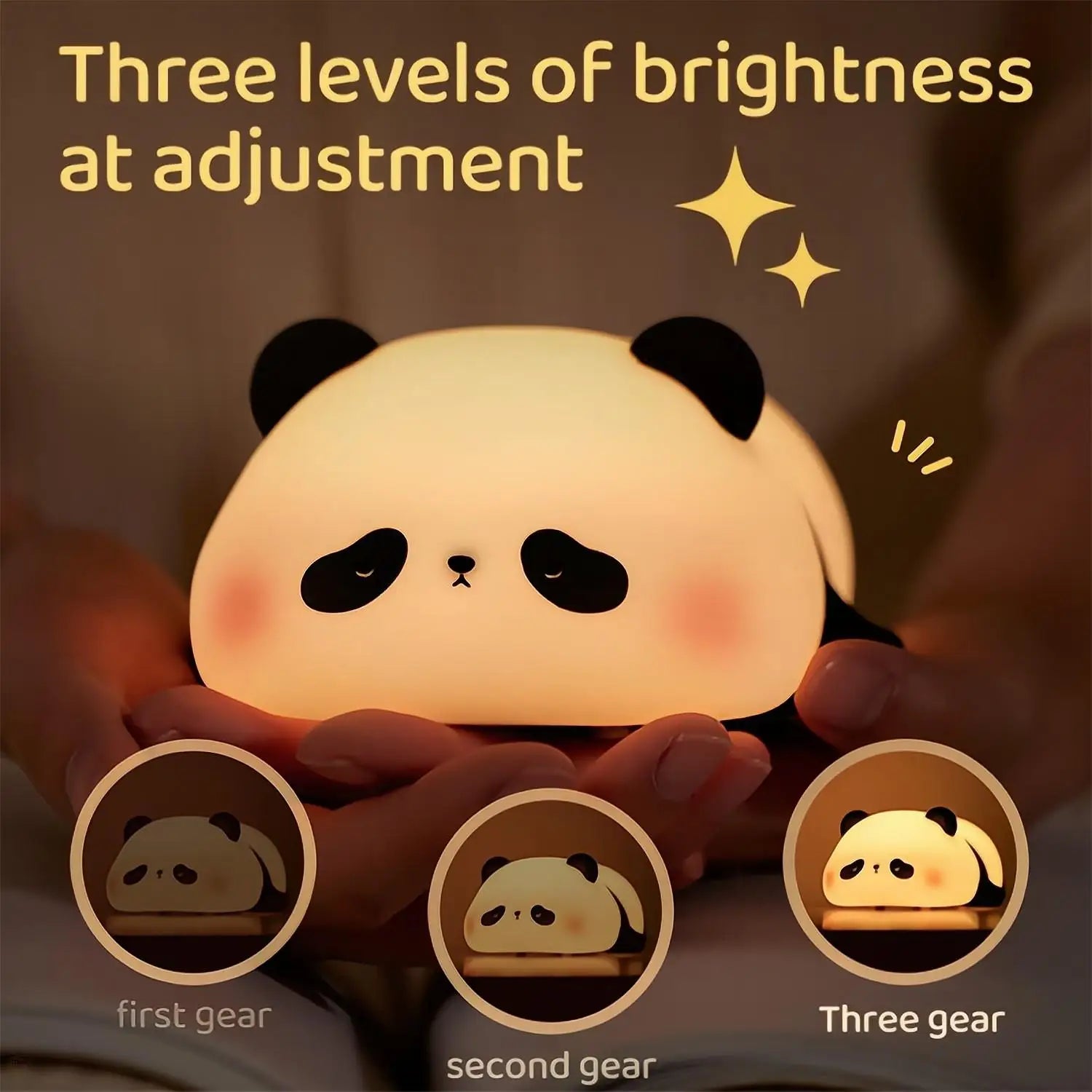 Cute Sheep, Panda, and Rabbit Silicone LED Night Lights - USB Rechargeable, Timing Bedside Decor for Kids and Babies - ThingsWeUseAndLove 