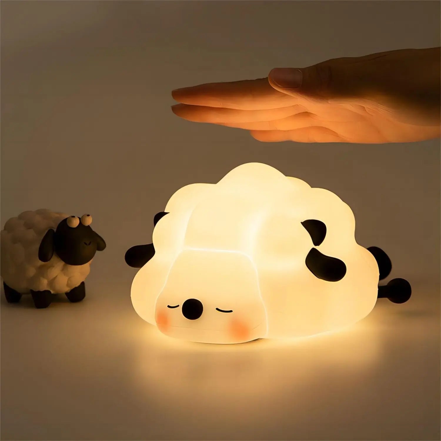 Cute Sheep, Panda, and Rabbit Silicone LED Night Lights - USB Rechargeable, Timing Bedside Decor for Kids and Babies - ThingsWeUseAndLove 