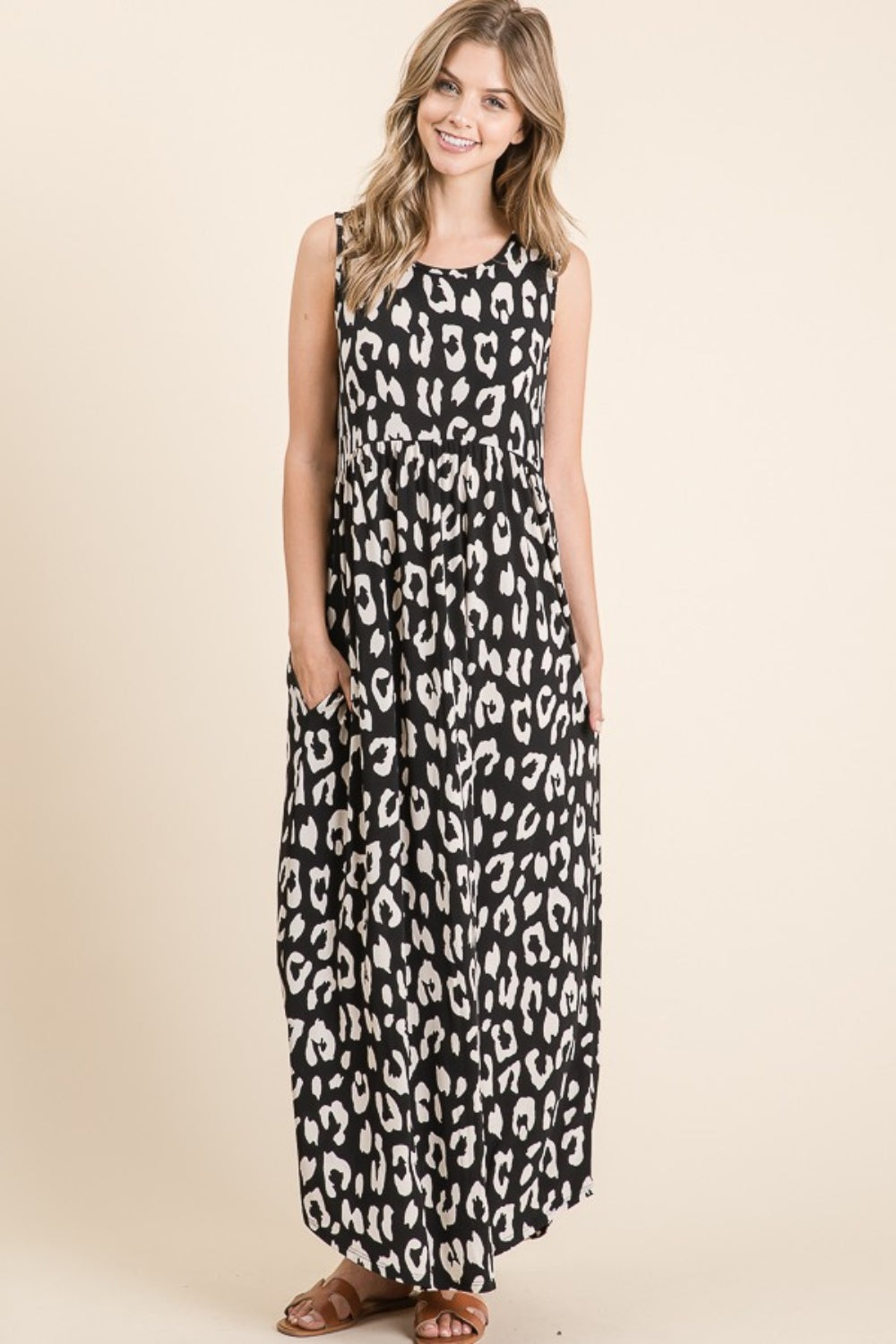 Leopard Maxi Dress with Pockets - ThingsWeUseAndLove 