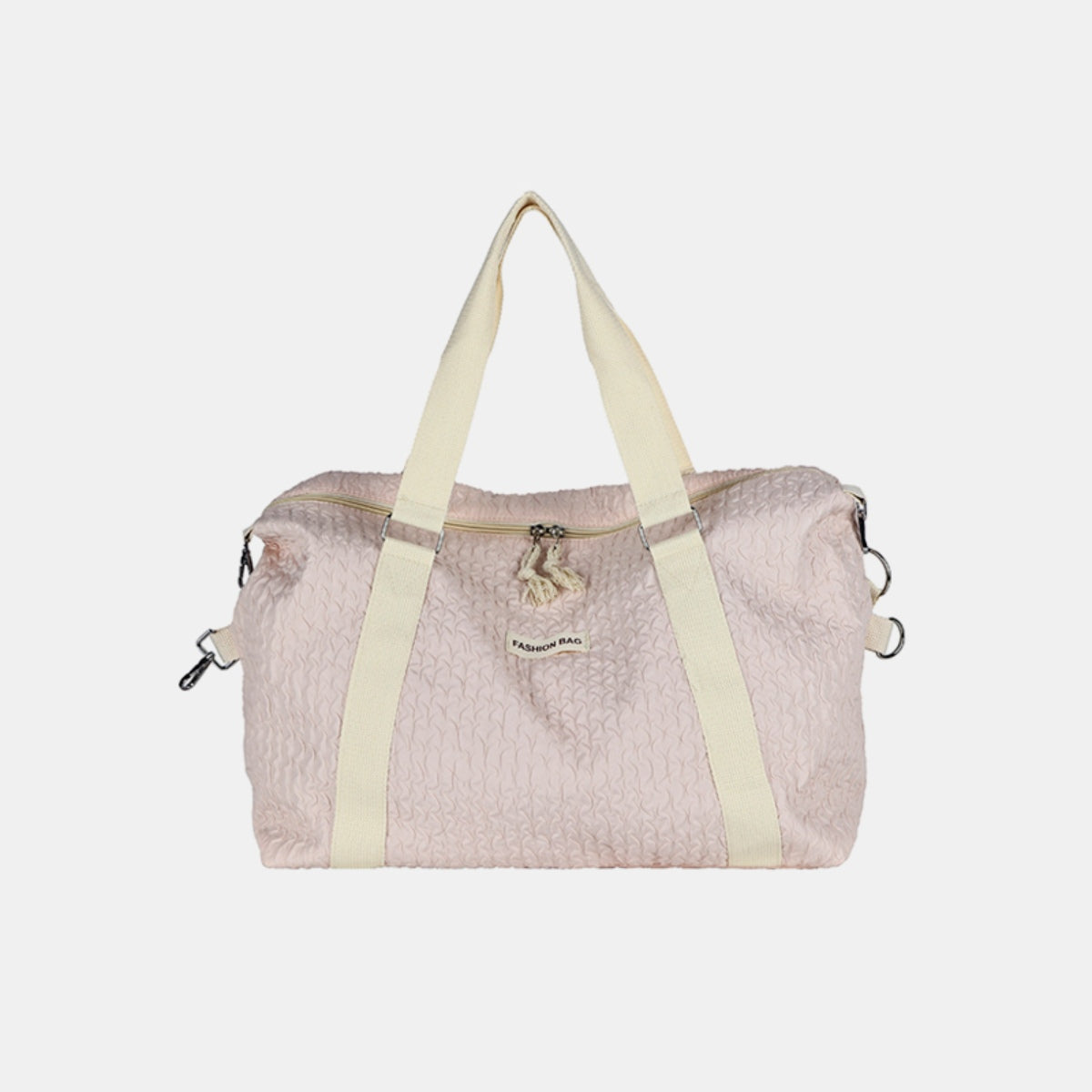 Textured Nylon Travel Bag - ThingsWeUseAndLove Blush-Pink-One-Size