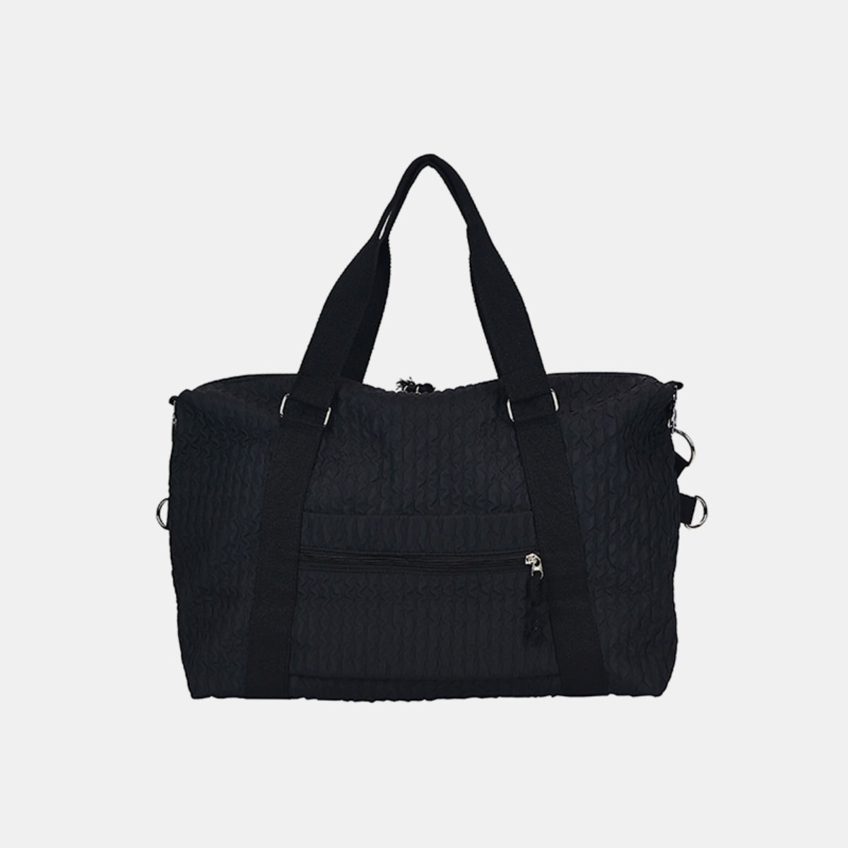 Textured Nylon Travel Bag - ThingsWeUseAndLove 