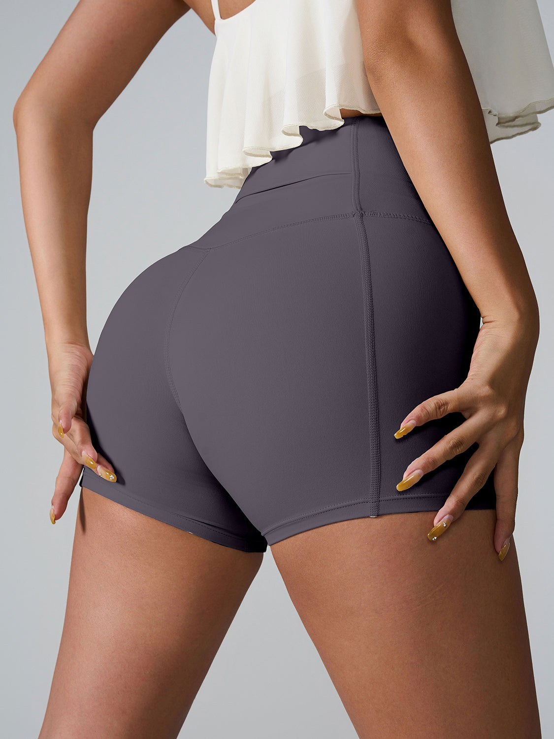 Lyla High Waist Active Shorts - ThingsWeUseAndLove 