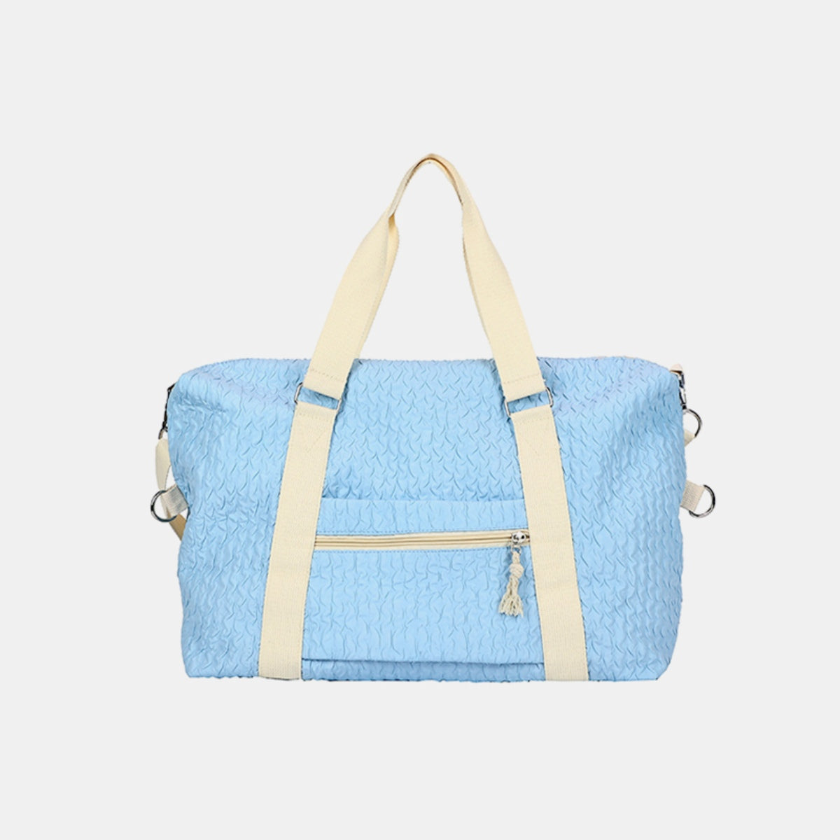 Textured Nylon Travel Bag - ThingsWeUseAndLove 