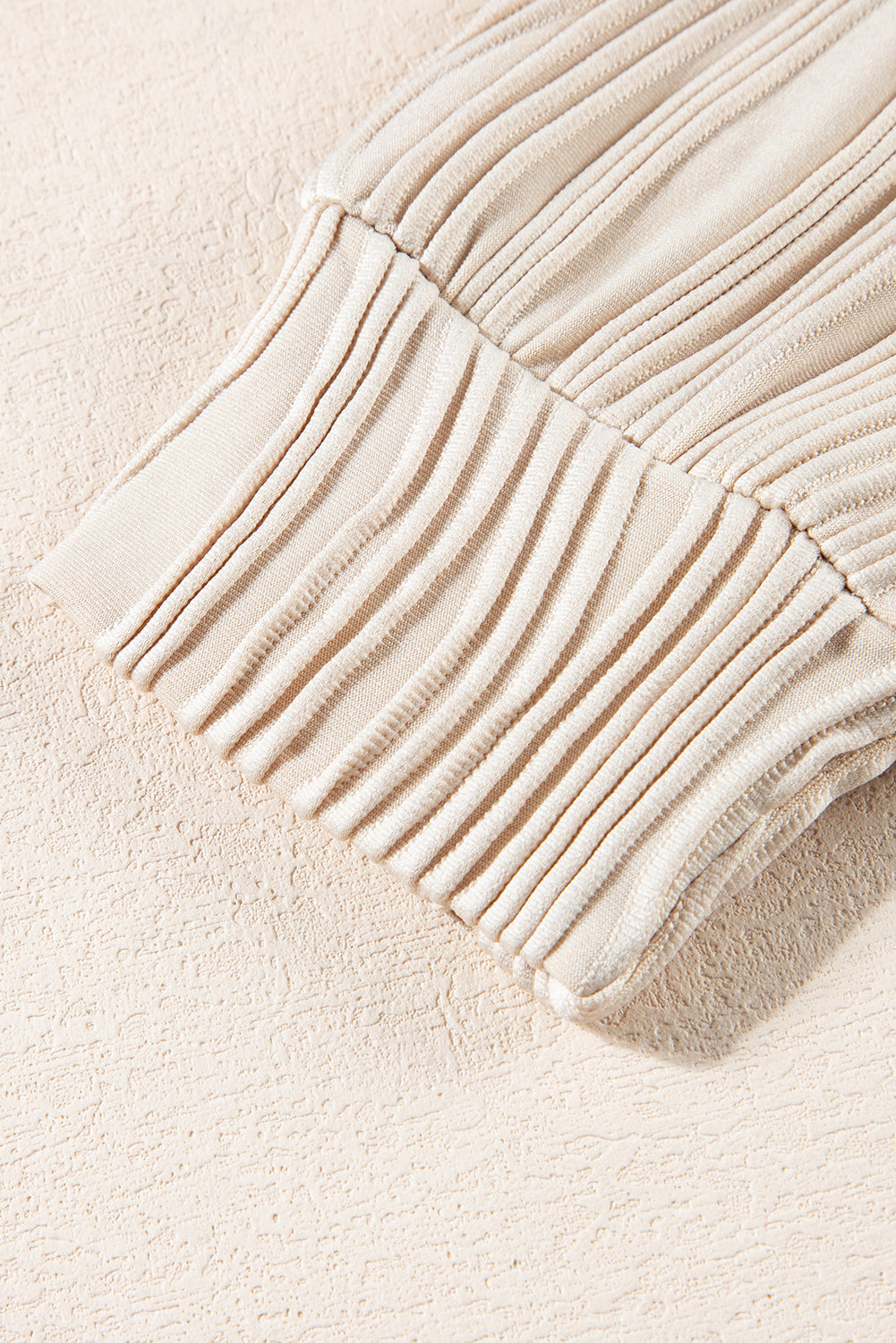 Textured Solid Color Drop Shoulder Pullover Top - ThingsWeUseAndLove 