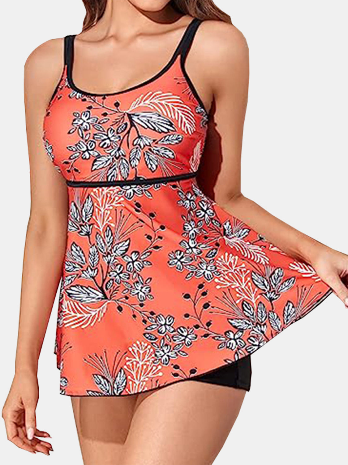 Printed Scoop Neck Two-Piece Swim Set - ThingsWeUseAndLove 