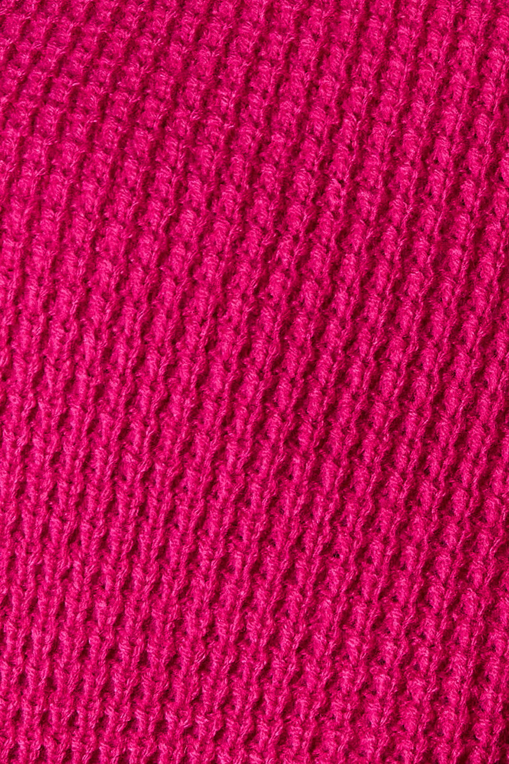 Magenta Waffle-Knit Open Front Cardigan - ThingsWeUseAndLove