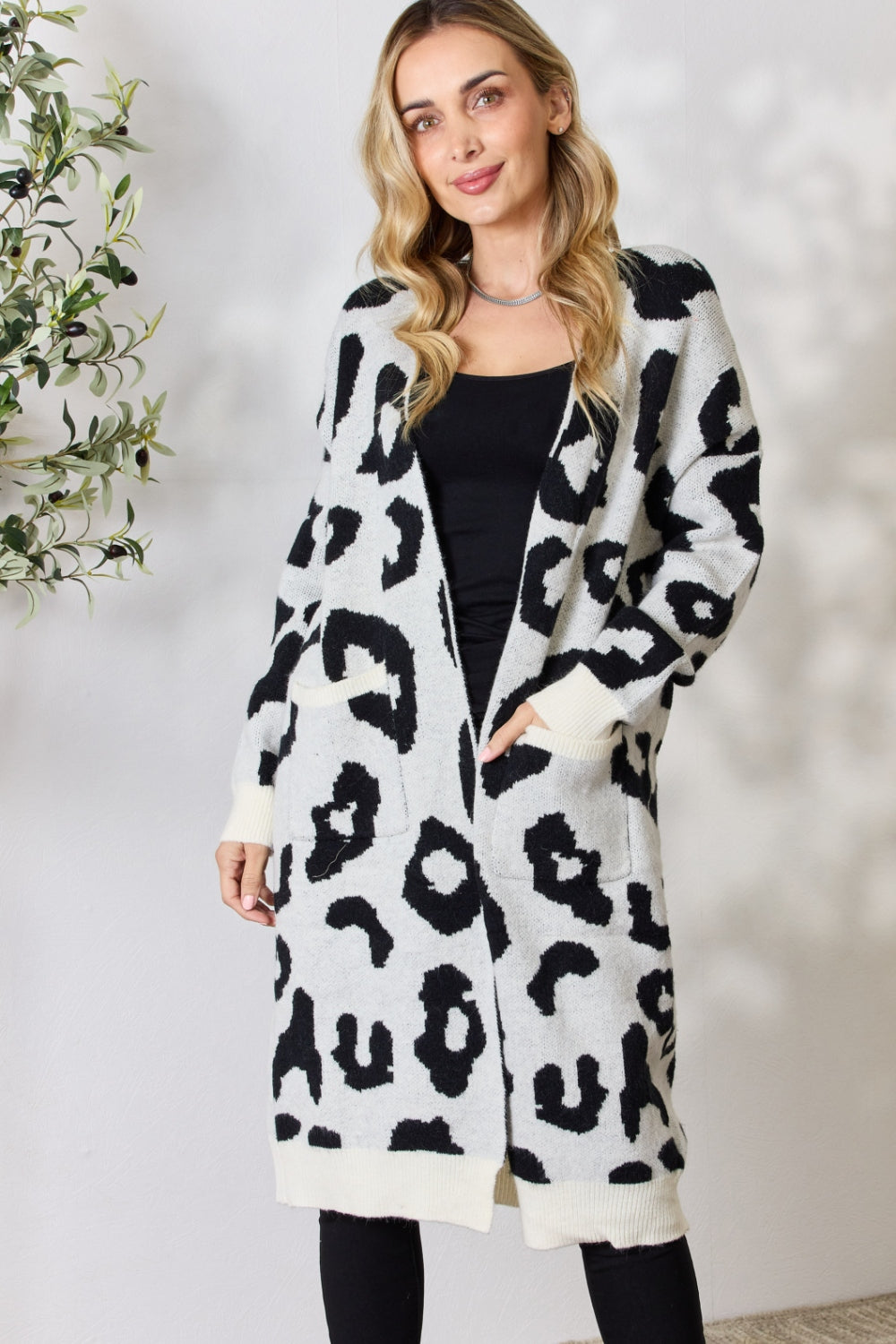 Open Front Leopard Cardigan - ThingsWeUseAndLove