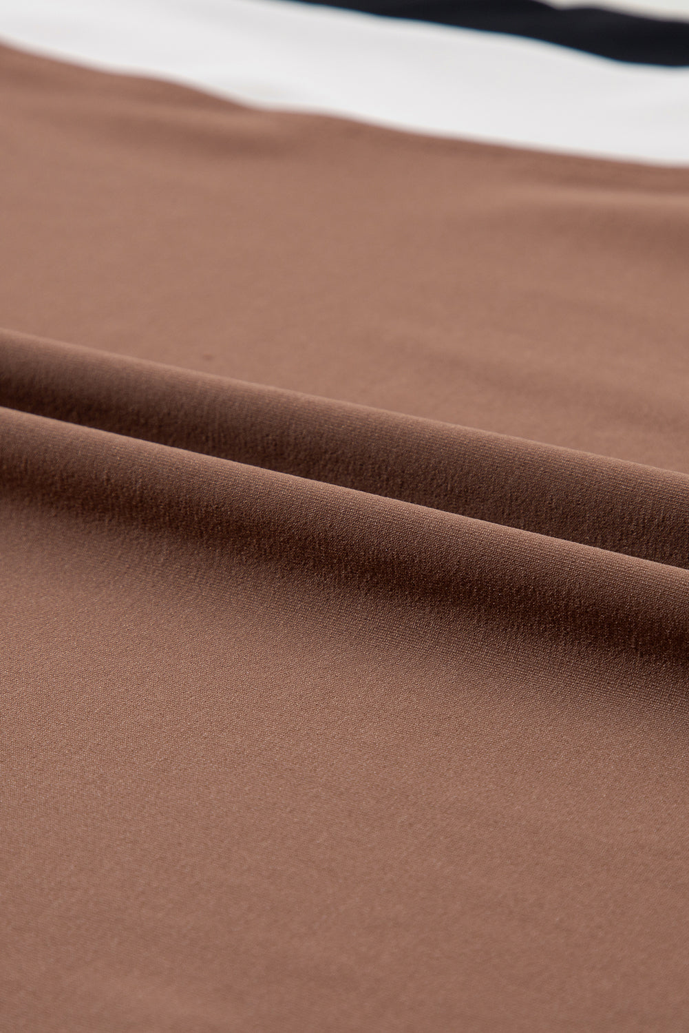 Chestnut Color Block Detail Casual Two-piece Outfit - ThingsWeUseAndLove 