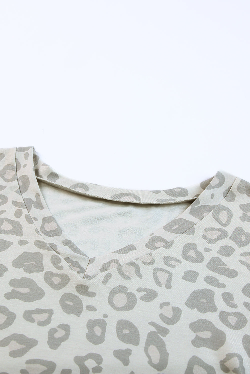 Marlowe Leopard V-Neck Top and Drawstring Joggers Lounge Set - ThingsWeUseAndLove 