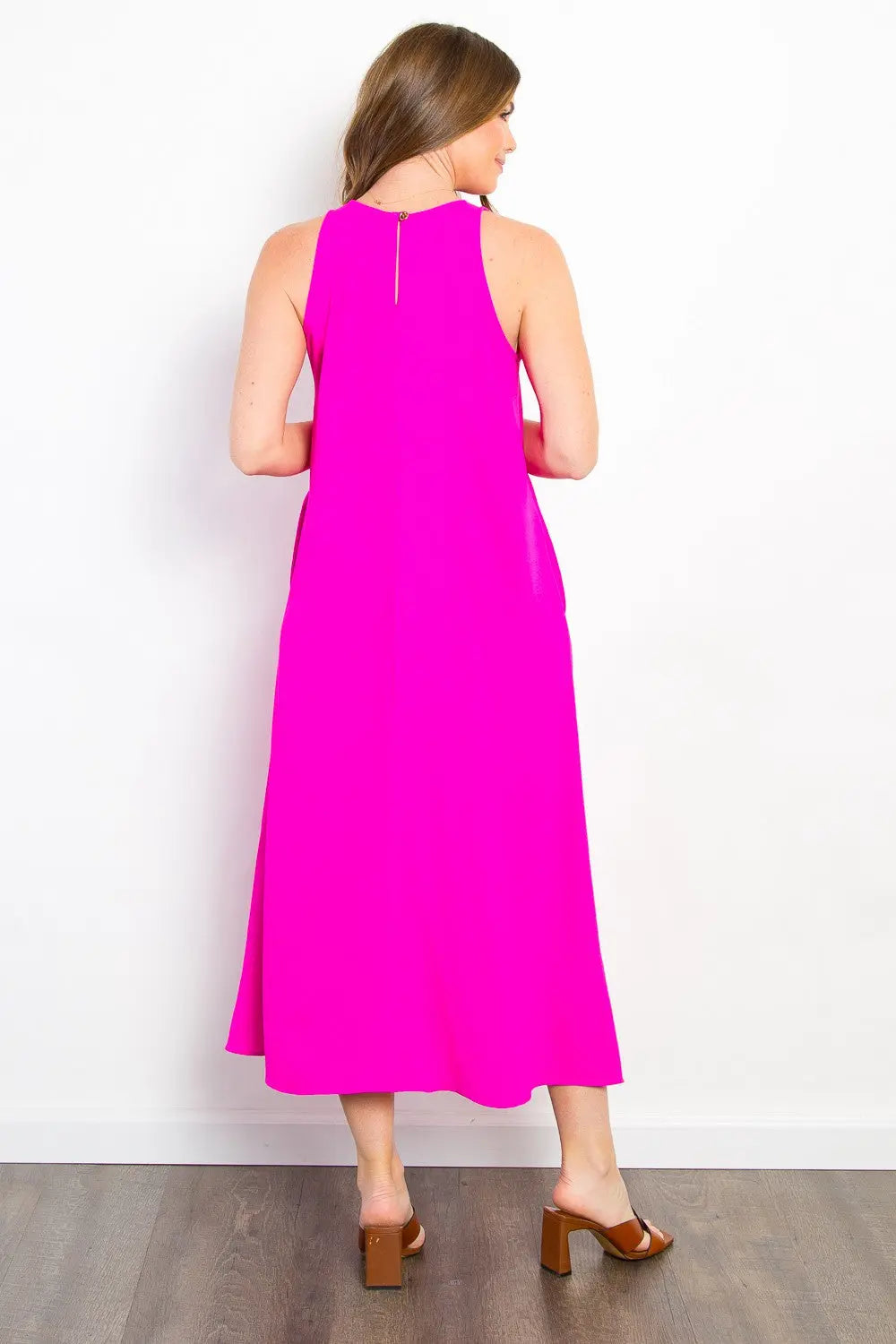 Midi Tank Dress with Pockets - ThingsWeUseAndLove 