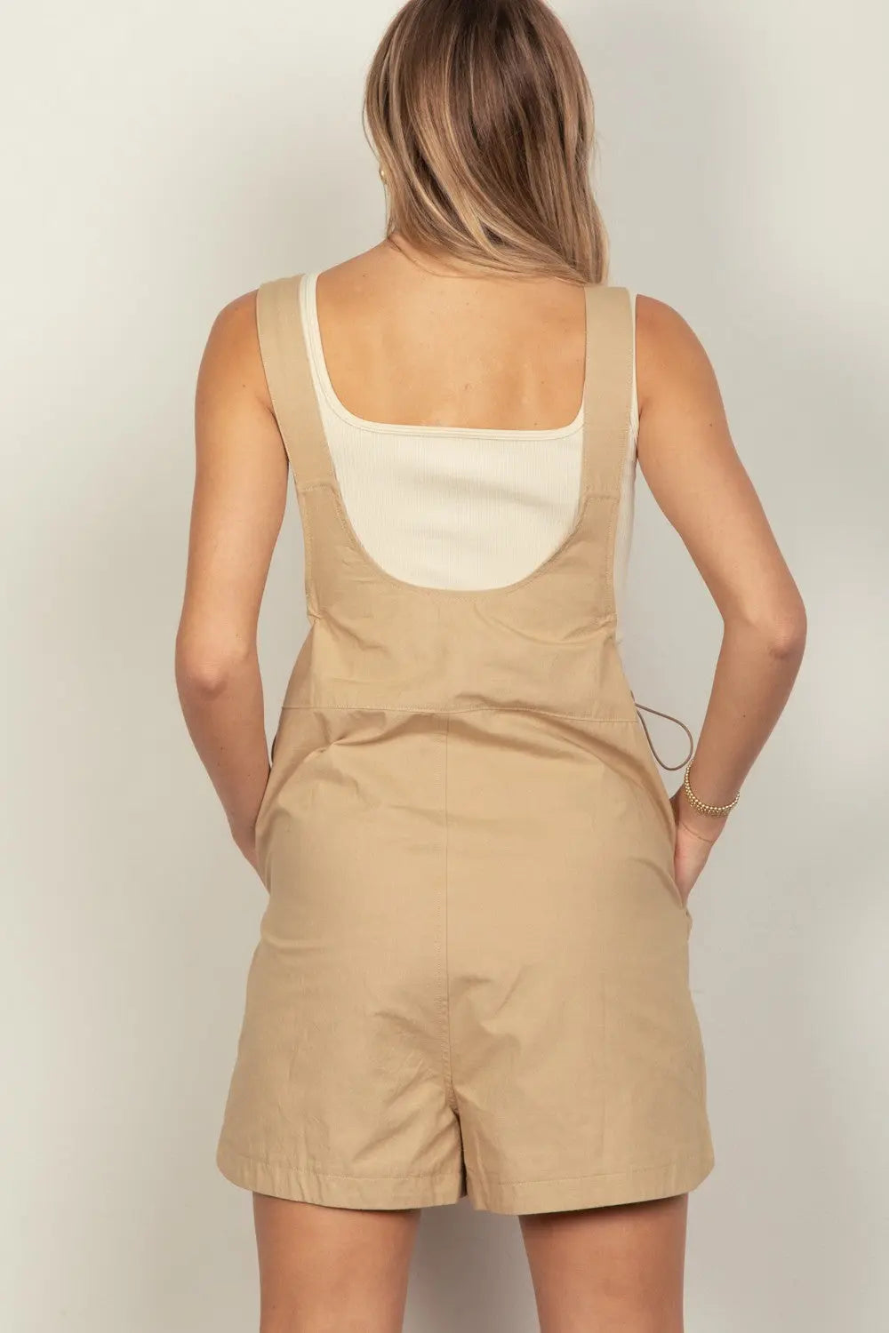 Maude Adjustable Waist Suspender Overalls with Pockets - ThingsWeUseAndLove 