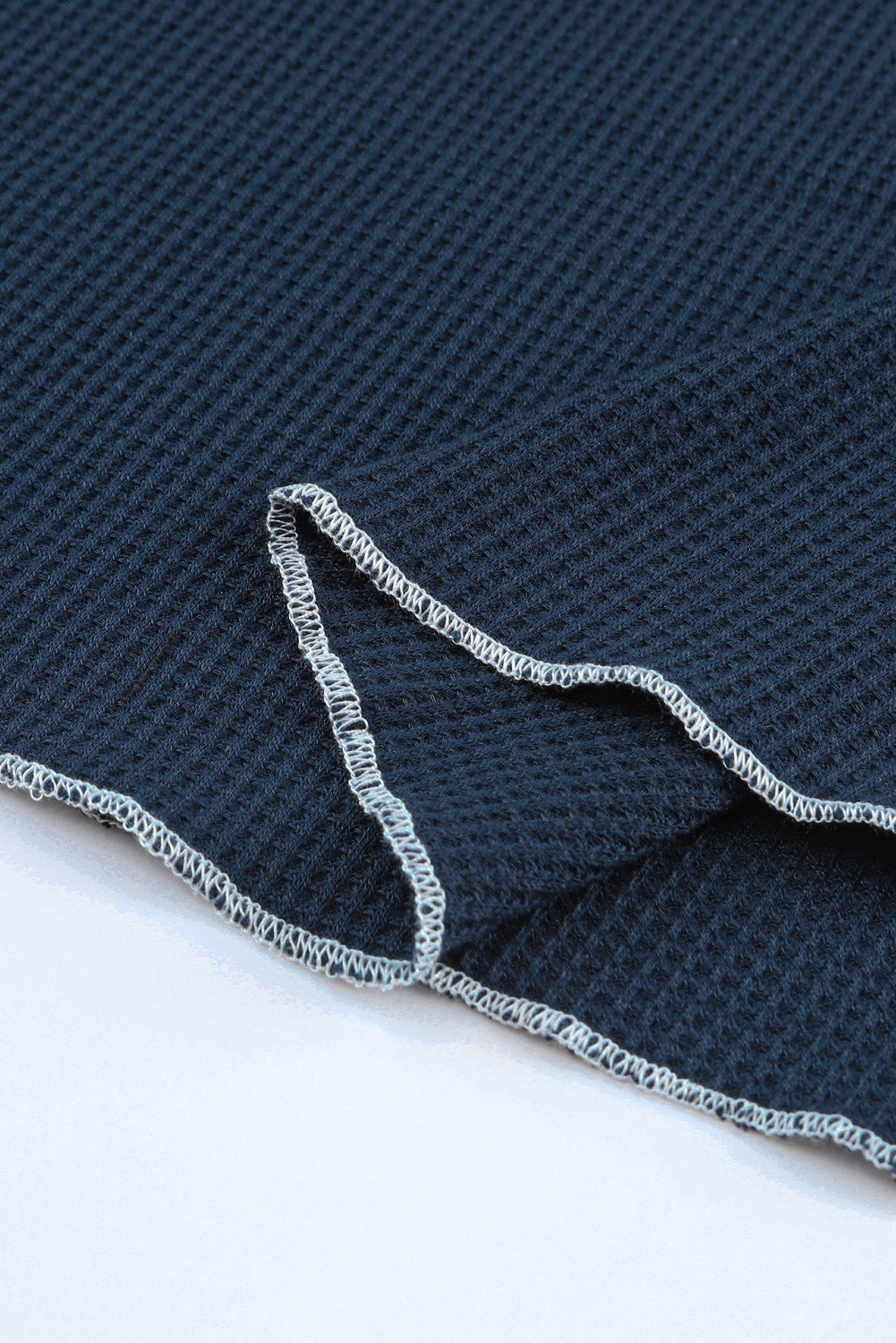 Exposed Seam Textured Pullover Long Sleeve Top - ThingsWeUseAndLove 