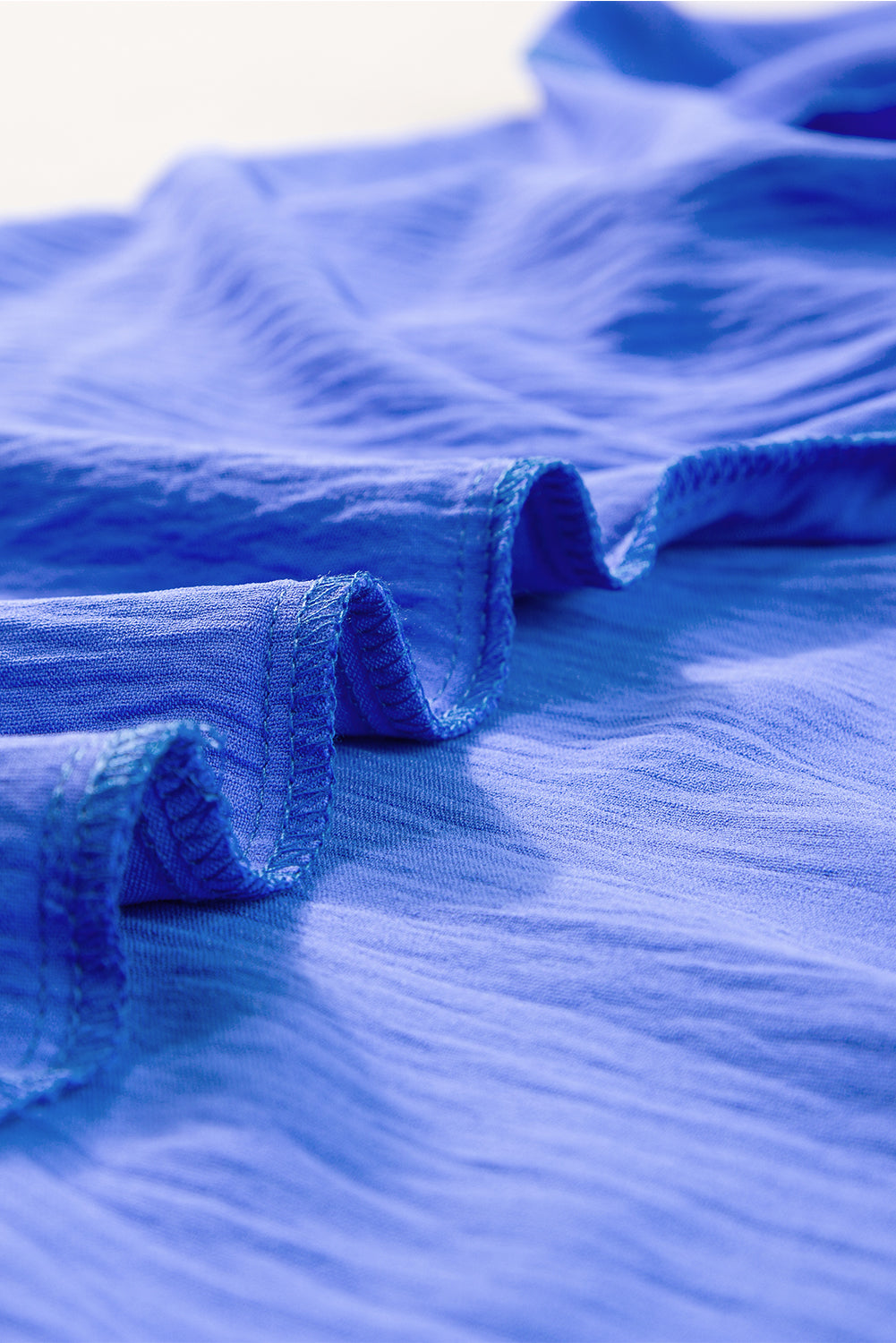 Smocked Cuffs Crinkled Collared Dolman Top - ThingsWeUseAndLove 