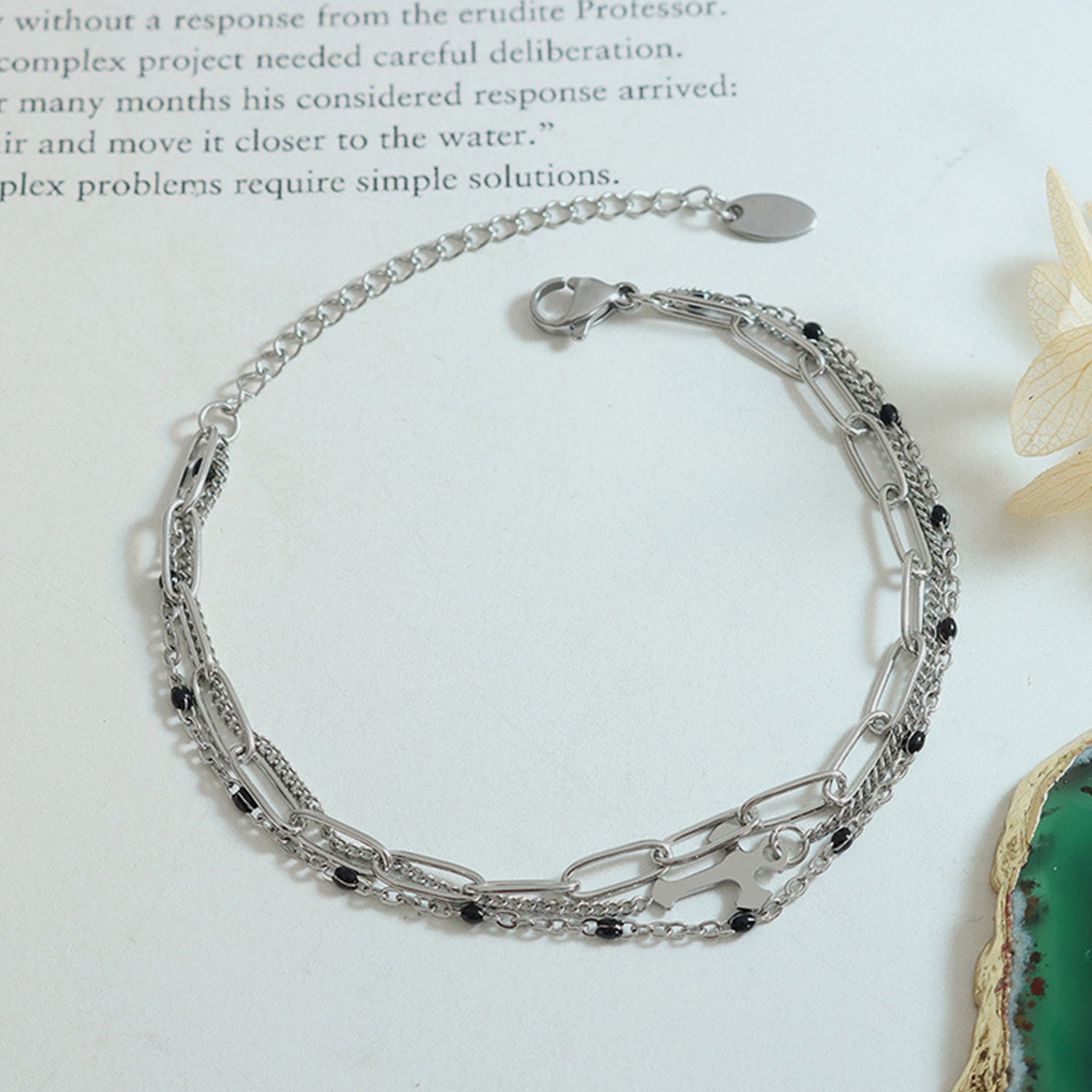 Titanium Steel Three-Layered Bracelet - ThingsWeUseAndLove 