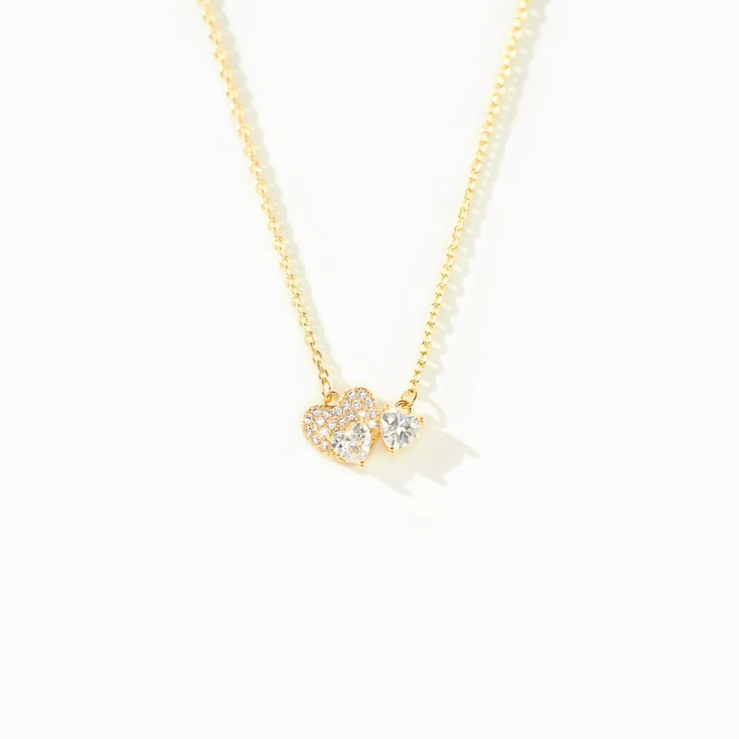 18K Gold-Plated 925 Sterling Silver Zircon Heart Necklace - ThingsWeUseAndLove Gold-One-Size