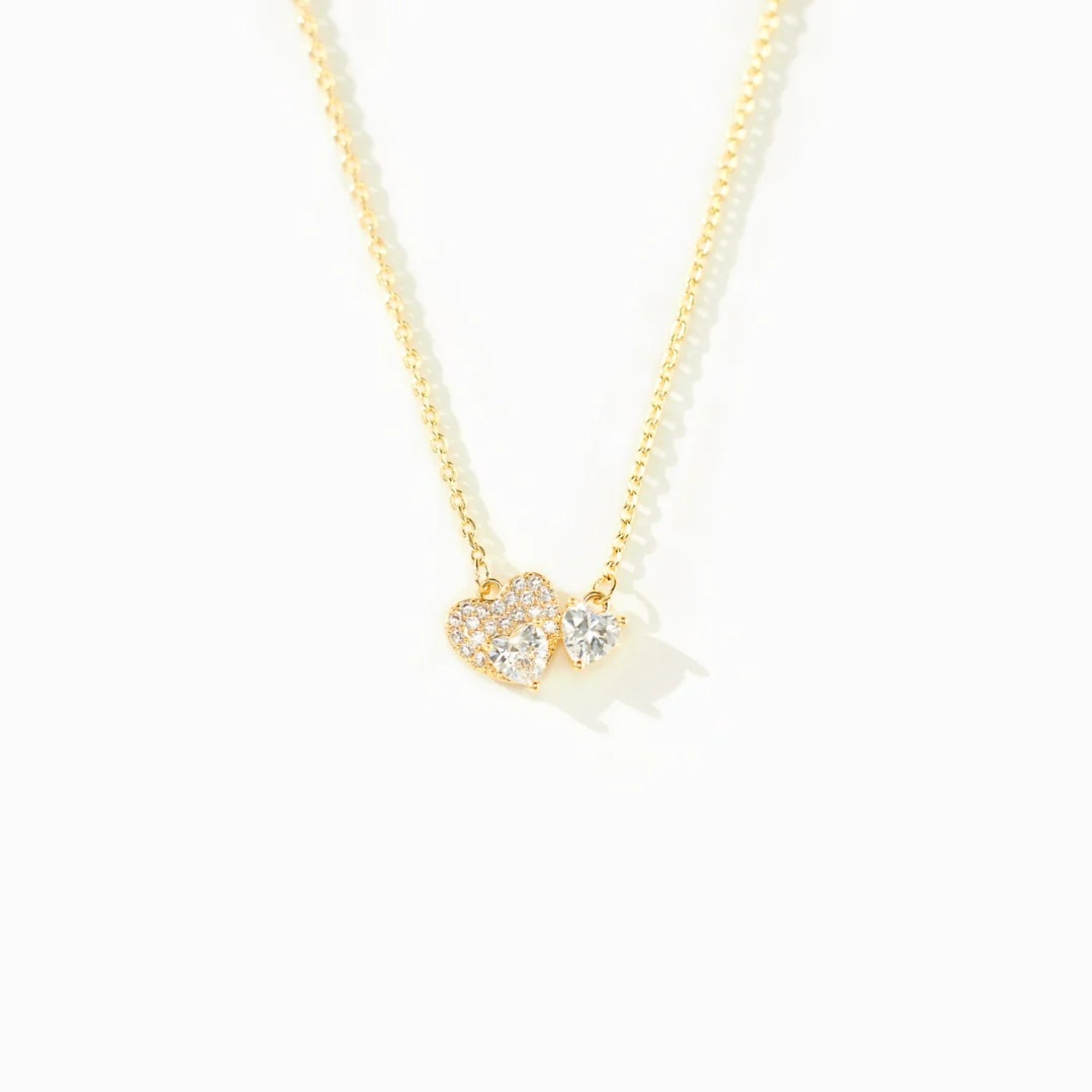 18K Gold-Plated 925 Sterling Silver Zircon Heart Necklace - ThingsWeUseAndLove Gold-One-Size