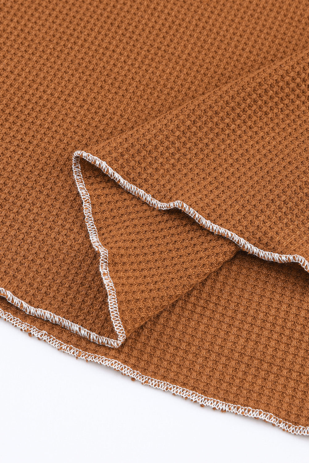 Exposed Seam Textured Pullover Long Sleeve Top - ThingsWeUseAndLove 