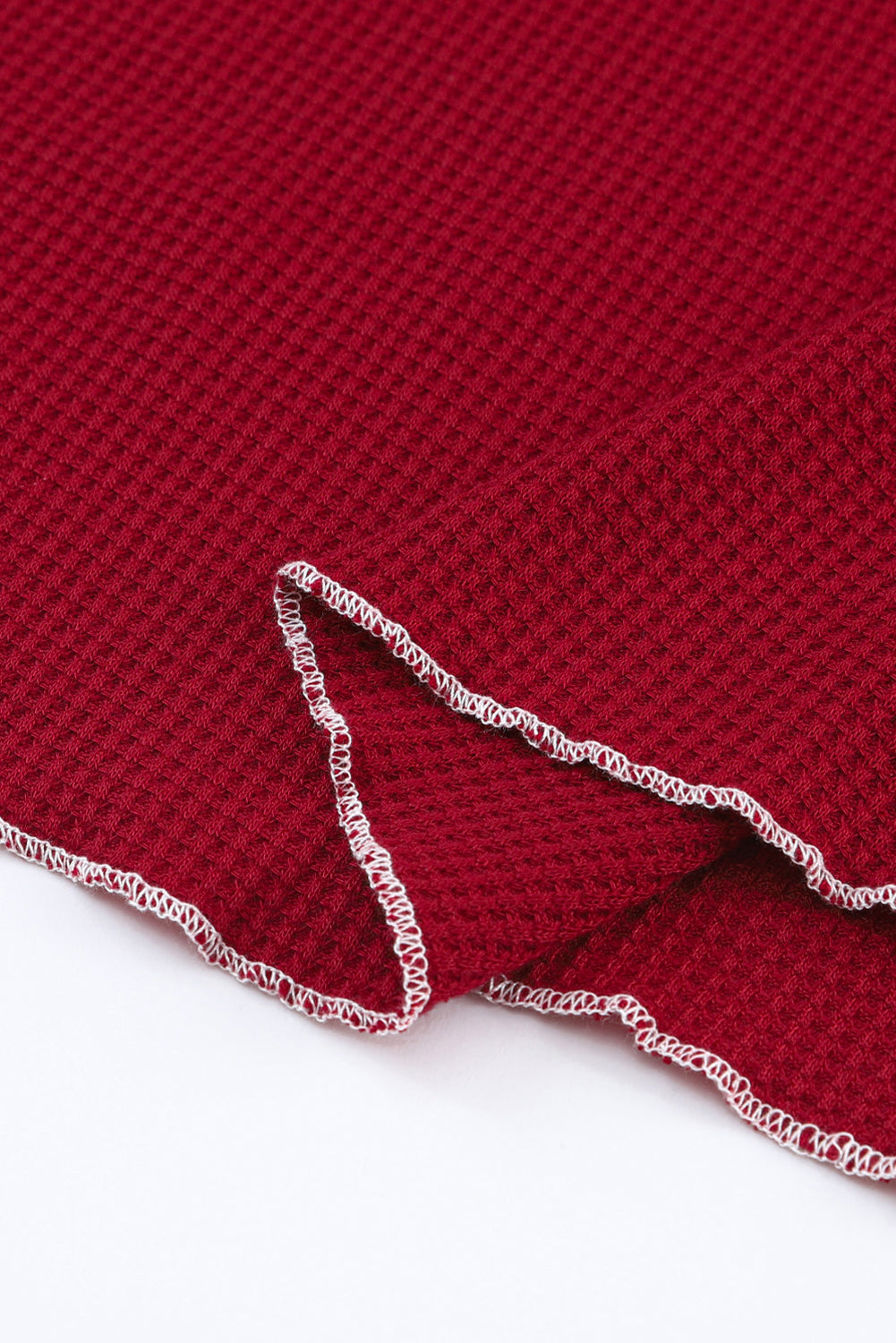 Exposed Seam Textured Pullover Long Sleeve Top - ThingsWeUseAndLove 