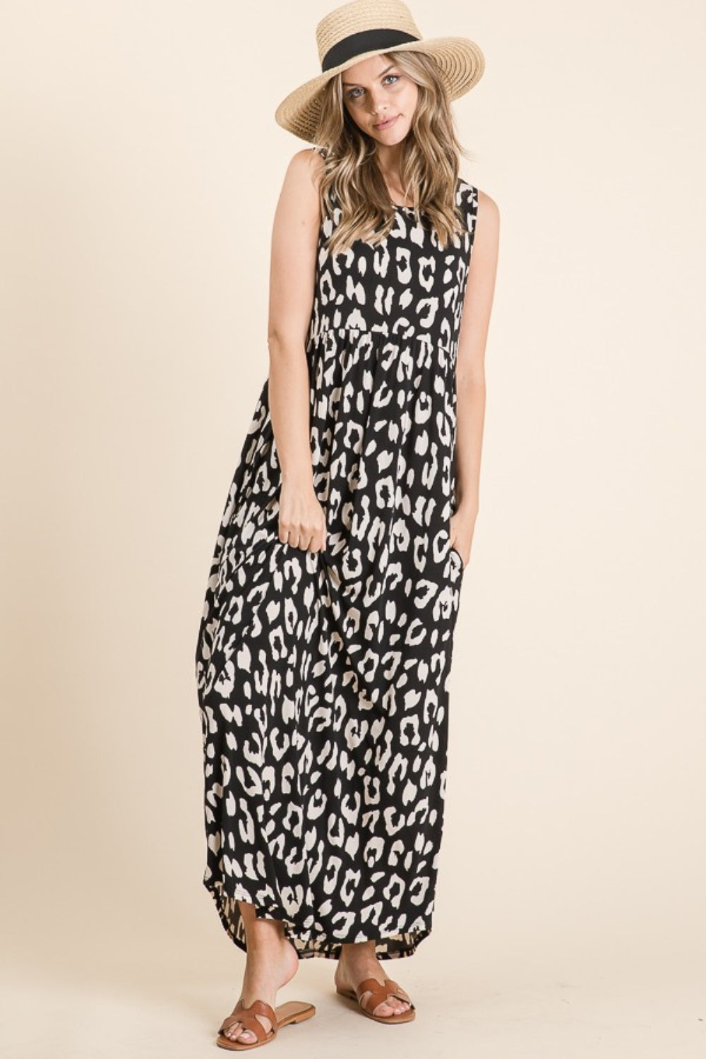 Leopard Maxi Dress with Pockets - ThingsWeUseAndLove 