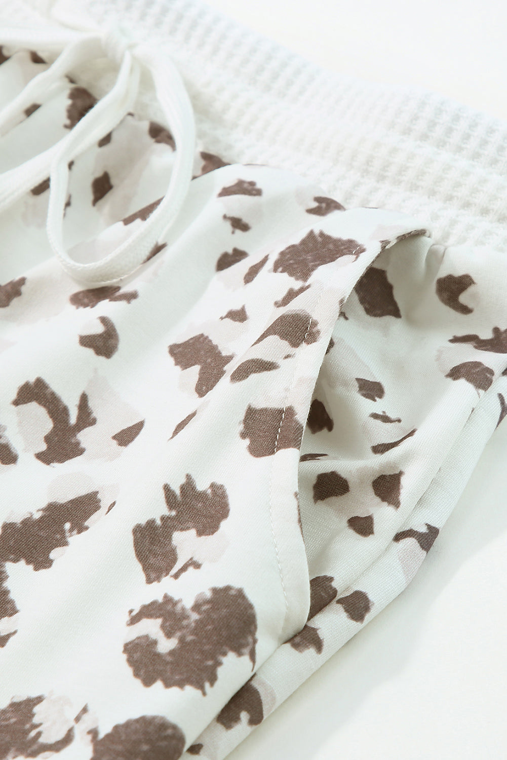 Leopard V-Neck Top and Pants Lounge Set - ThingsWeUseAndLove 