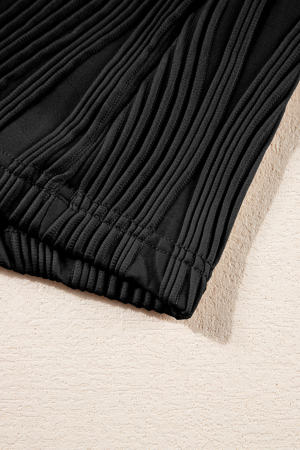 Textured Solid Color Drop Shoulder Pullover Top - ThingsWeUseAndLove 